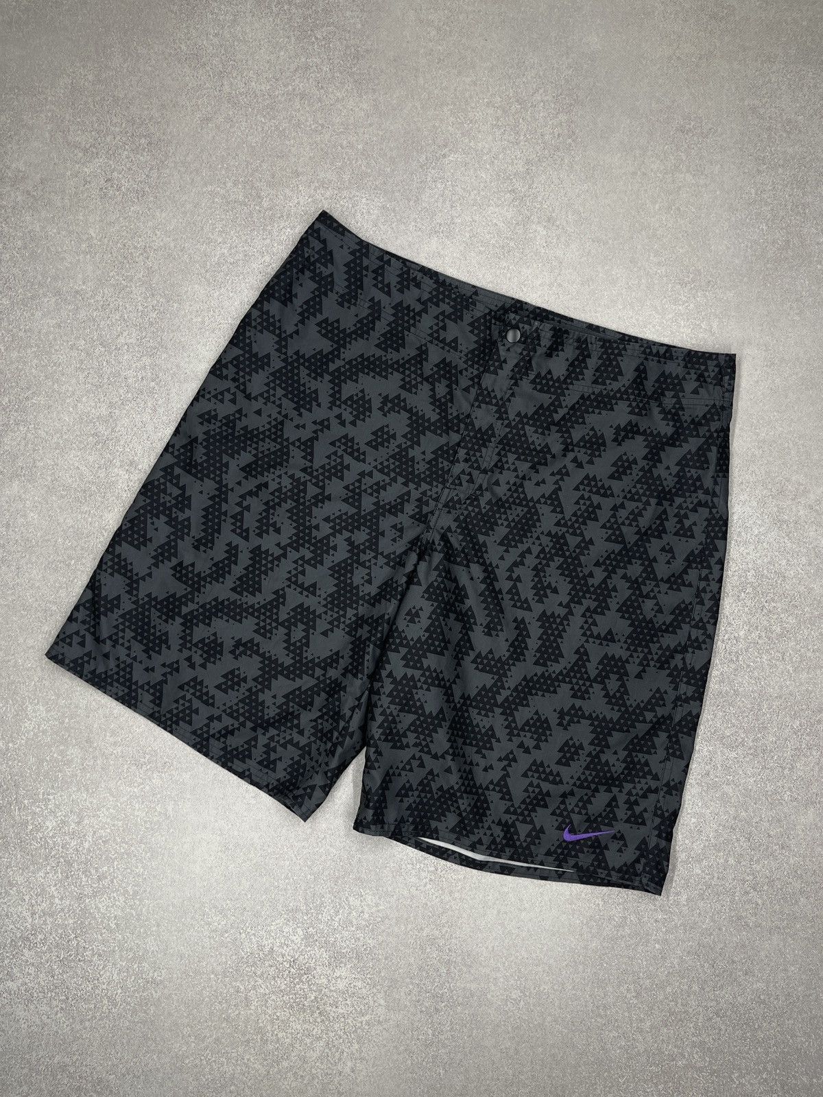 Nike Mens Nike Athletic Dept Geometric Board Shorts Swoosh Size US 34 / EU 50 - 1 Thumbnail