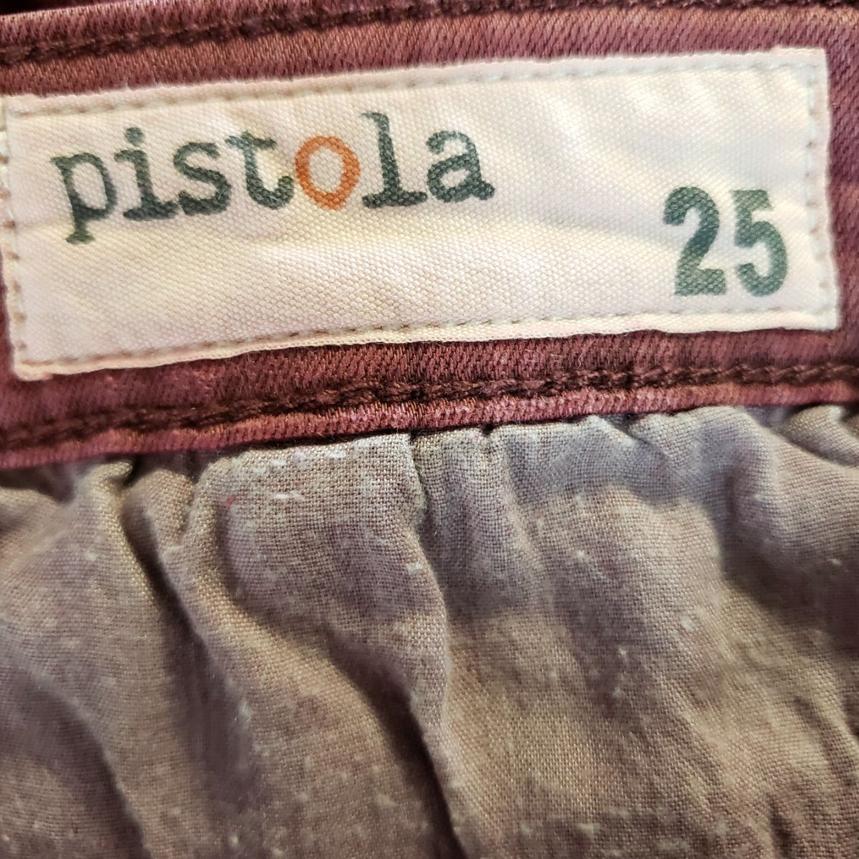 Pistola PISTOLA Womens Skinny Jeans Sz 25 Pink Mid Rise Ankle Zips Jeans Size 42" / US 20 - 7 Thumbnail