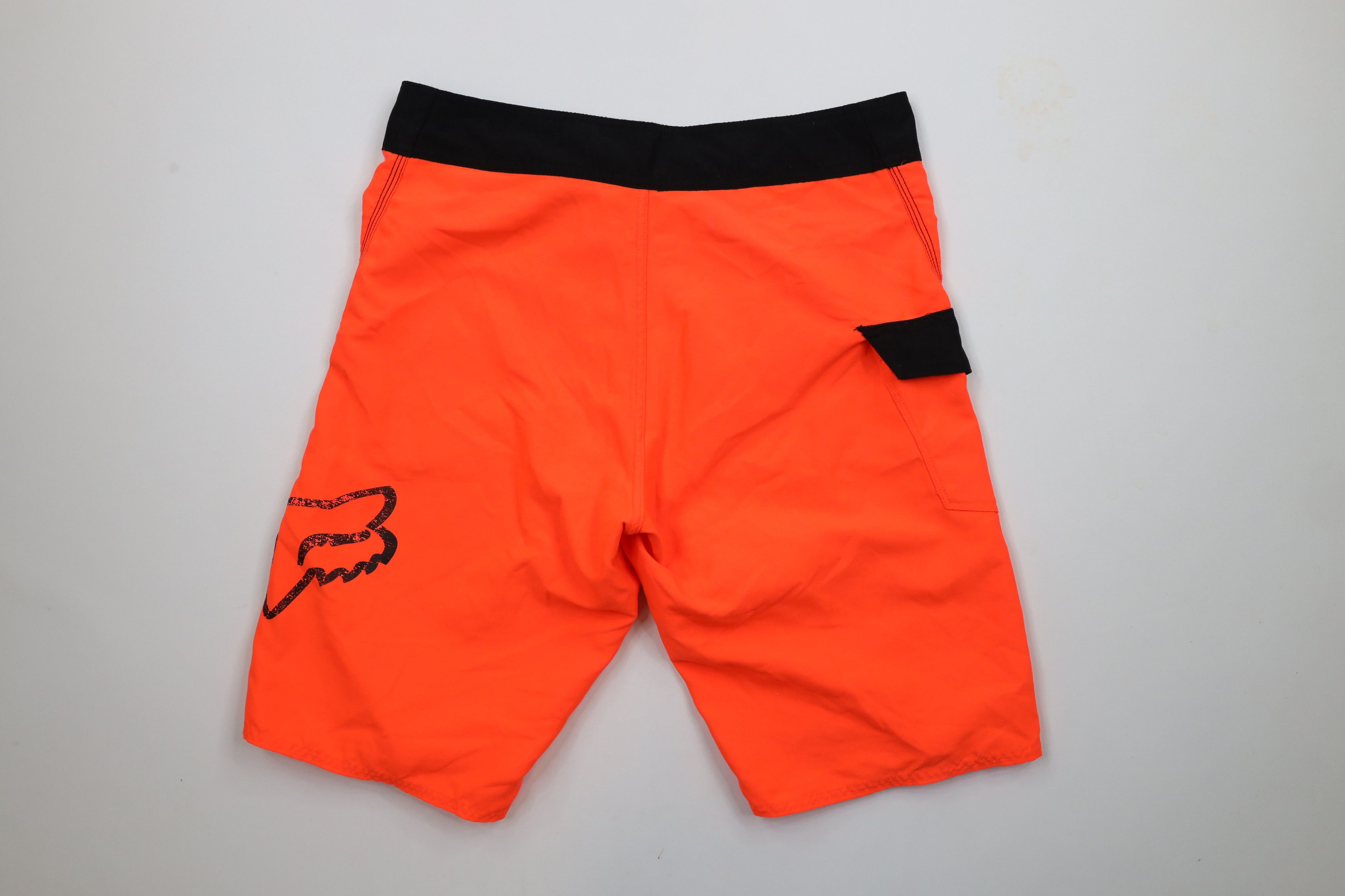 Fox Racing × Vintage Vintage Fox Racing Big Logo Swim Board Shorts Blaze Orange Size US 30 / EU 46 - 8 Thumbnail