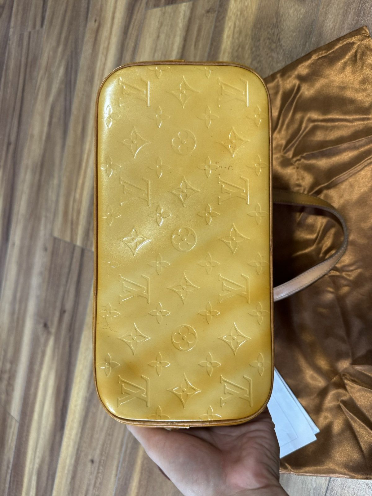 Louis Vuitton × Vintage Louis Vuitton Vernis Reade PM Tote – Honey Jaune Ambre Size ONE SIZE - 11 Thumbnail