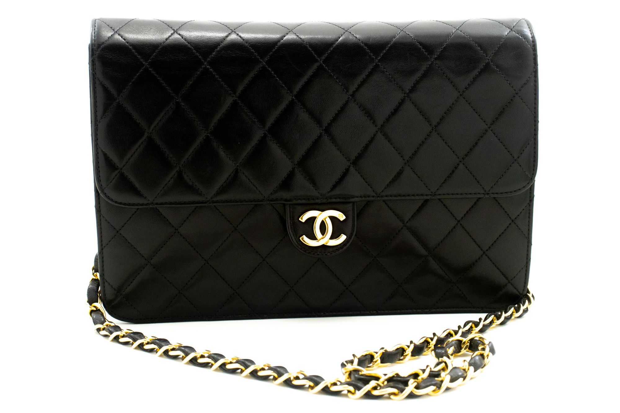 Chanel Cross Black Leather Shoulder Bag (Pre-Owned) Size ONE SIZE - 1 Thumbnail