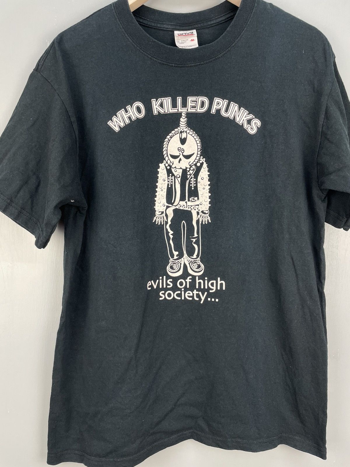 Vintage Vintage Y2K Who Killed Punks t shirt Size US M / EU 48-50 / 2 - 3 Thumbnail