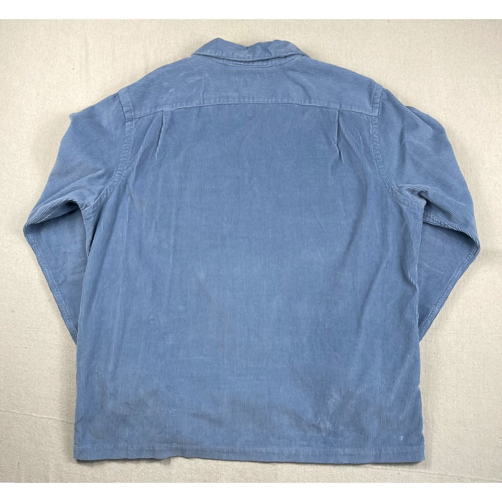 Polo Ralph Lauren Polo Ralph Lauren Shacket Corduroy Button-Up Shirt XL Men Blue Pockets Classic Fit Button-Up Shirt Men Size US XL / EU 56 / 4 - 3 Thumbnail