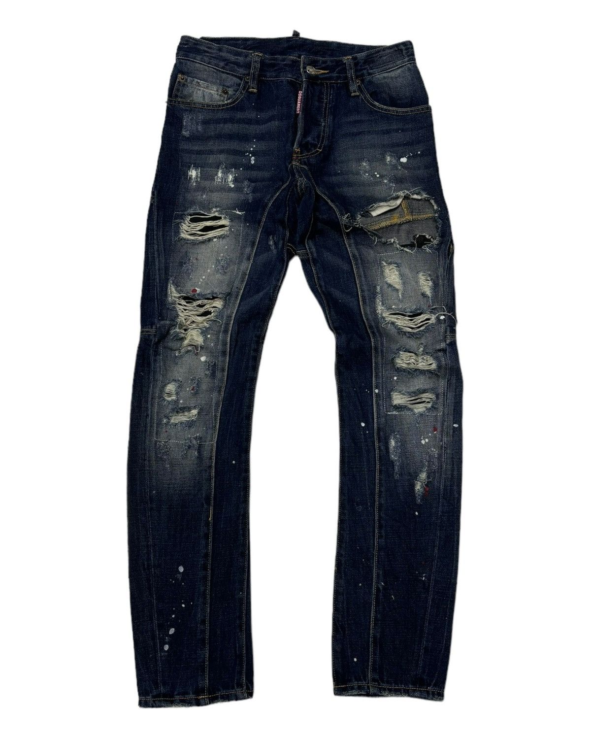Dsquared2 DSQUARED2 CRAZY DISTRESSED PAINTER JEANS Size US 29 - 1 Thumbnail
