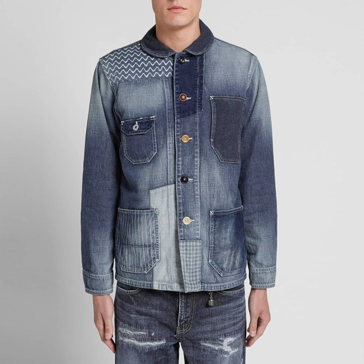 FDMTL × Japanese Brand FDMTL PATCHWORK COVERALL JACKET 2 YEAR WASH Size US M / EU 48-50 / 2 - 2 Thumbnail