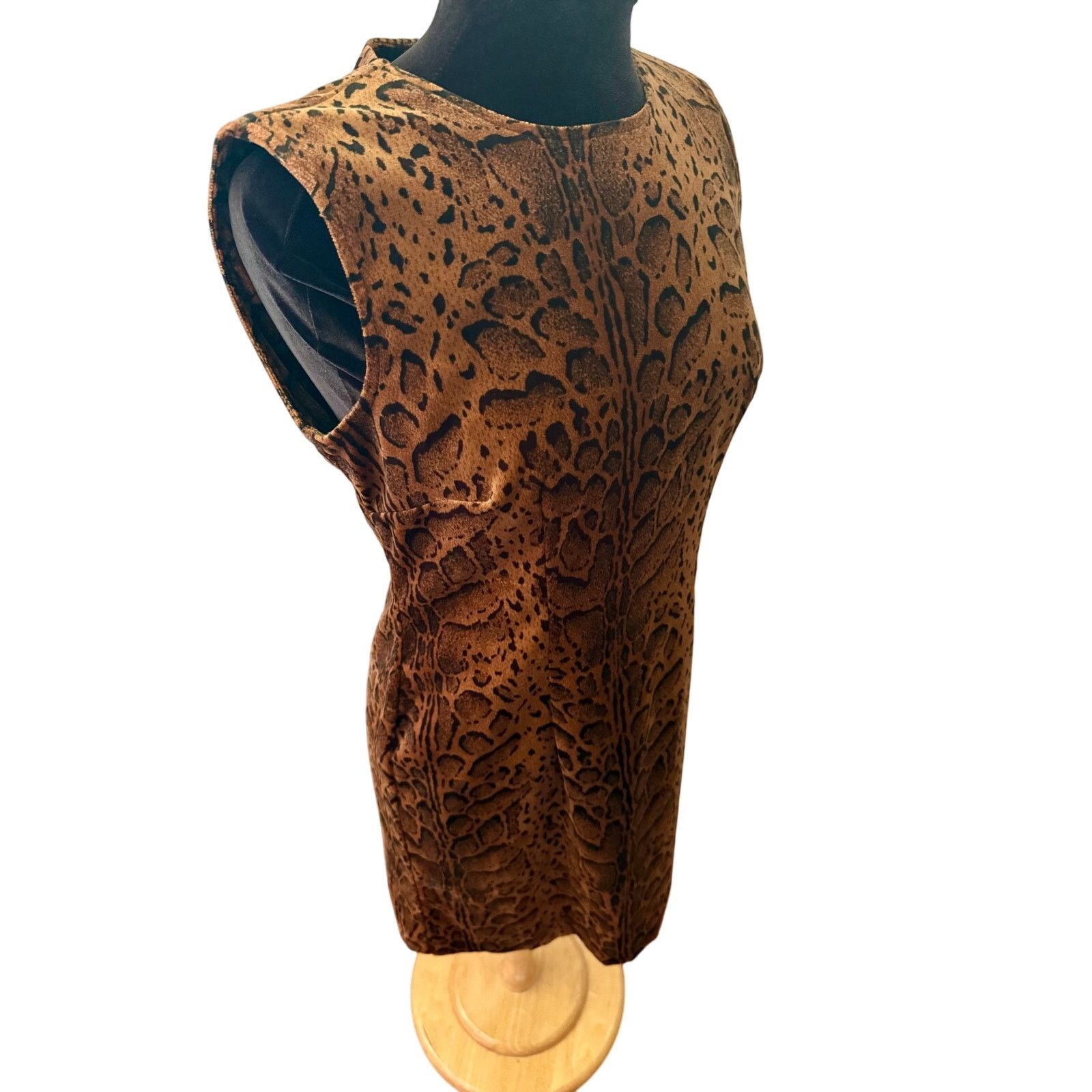 Vintage Vintage 90’s Dead stock Central Falls Leopard Dress Small Size S / US 4 / IT 40 - 4 Thumbnail