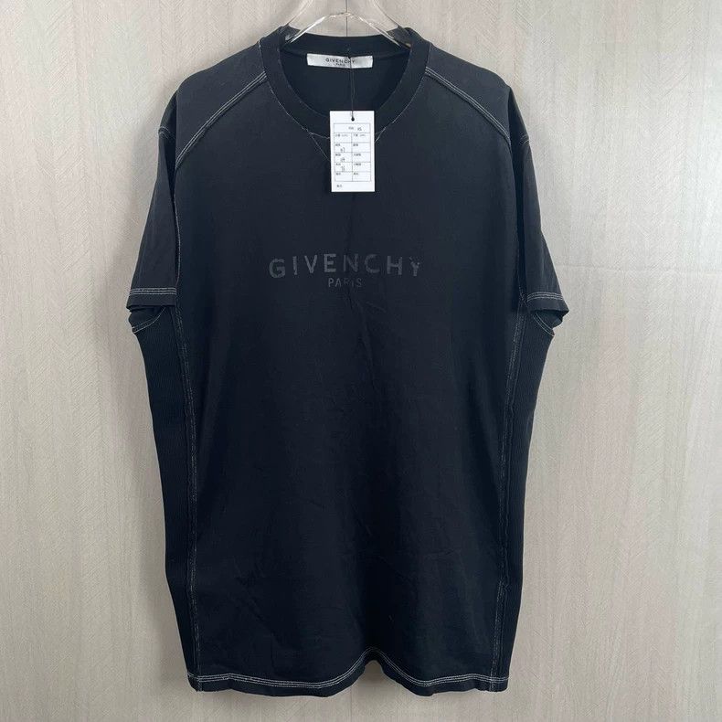Givenchy Givenchy 1940 Black Vintage Distressed Graphic Short Sleev Size US XS / EU 42 / 0 - 1 Thumbnail