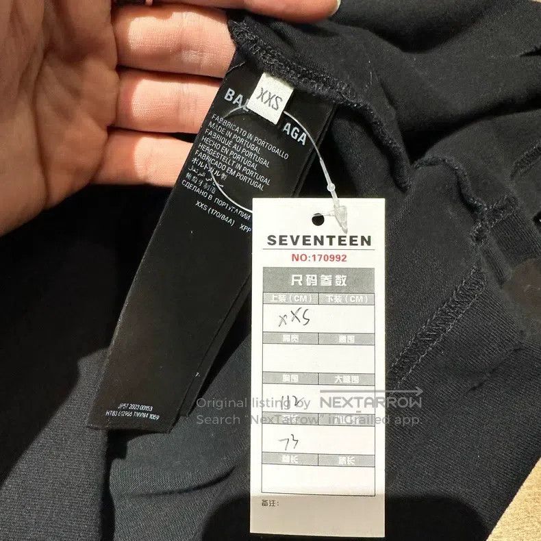 Balenciaga Balenciaga Double B Ink Splatter Destroyed Black Short Sle Size US XXS / EU 40 - 5 Thumbnail