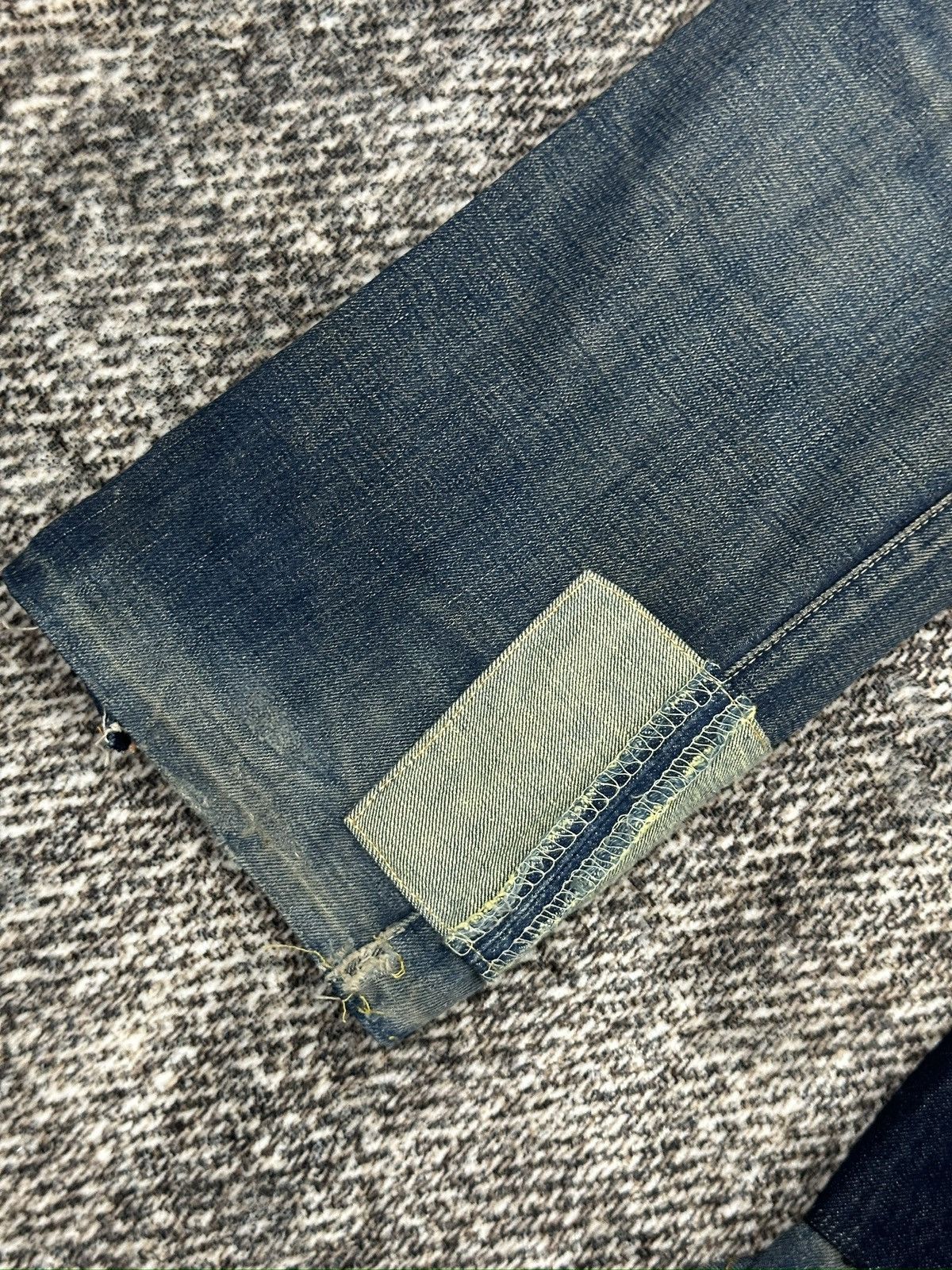 Levi's × Levi's Vintage Clothing Vintage Levis Redline Selvedge Custom Repaired Sashiko Boro Size US 30 / EU 46 - 9 Thumbnail