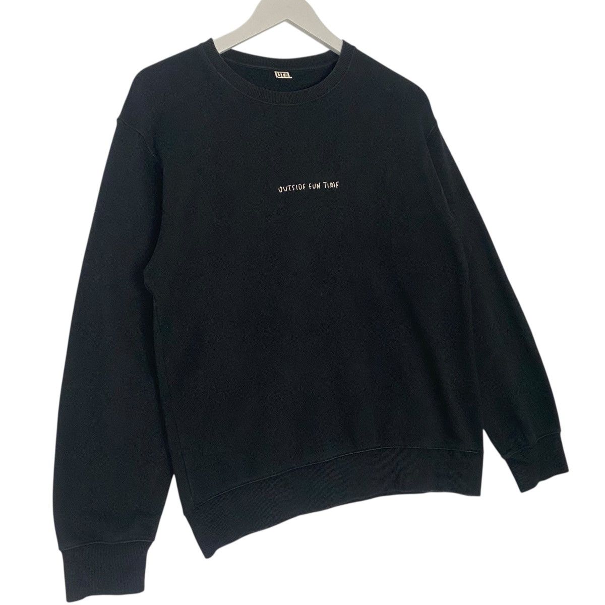 Vintage Vintage Ut Outside Fun Time Embroidered Sweatshirt Black Size US M / EU 48-50 / 2 - 3 Thumbnail