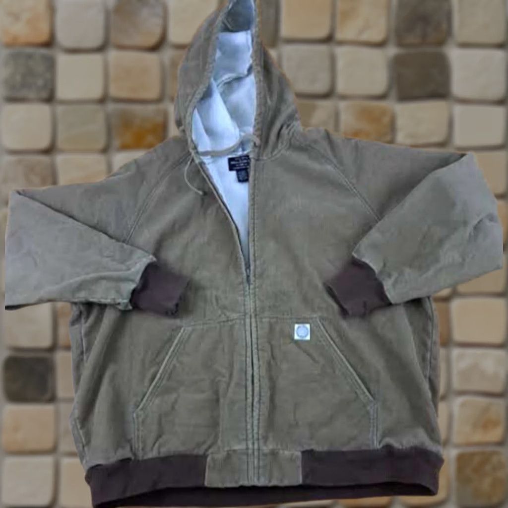 Ralph Lauren VINTAGE Ralph Lauren Polo Jeans Corduroy Insulated Full Zip Hooded Jacket XL Men Tan-Khaki Corduroy Bomber Jacket Hooded Insulated Women's no Size US XL / EU 56 / 4 - 1 Thumbnail