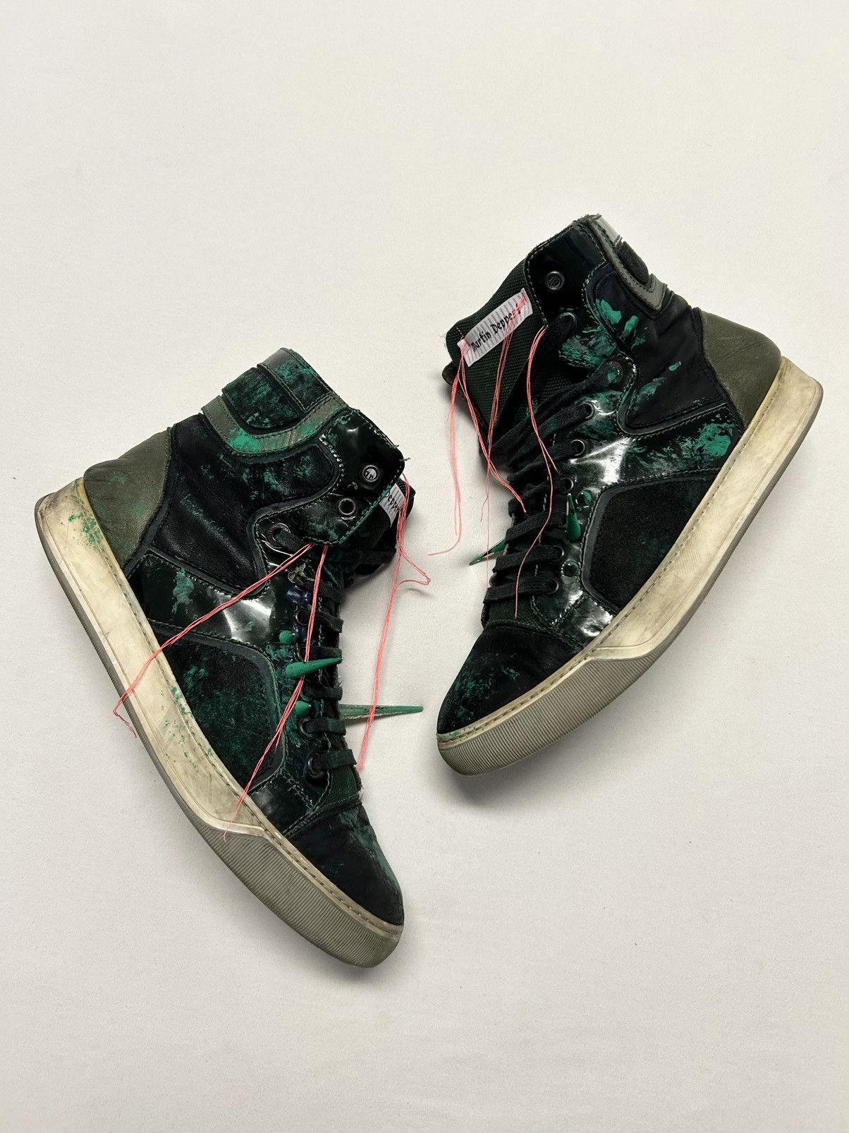 Lanvin 2011 DBB1 Patent High-Top Sneakers — Reworked Size US 8 / EU 41 - 3 Thumbnail