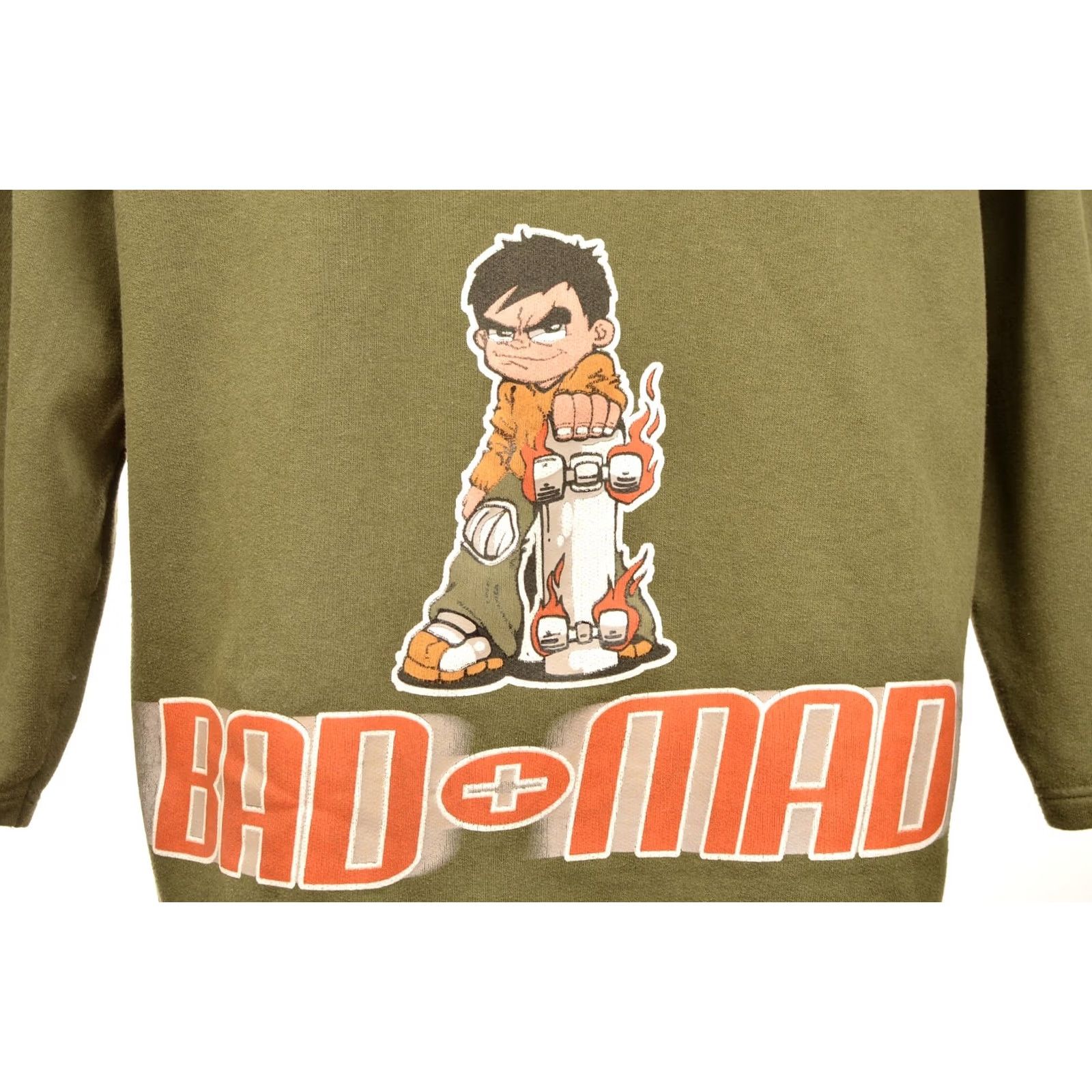 Vintage Bad+Mad Vintage Hot Wheels Skate SB Skateboard Pullover Sweatshirt Size S Mens Green Pullover Sweatshirt SB Skateboard Vintage 90s Size US S / EU 44-46 / 1 - 6 Thumbnail