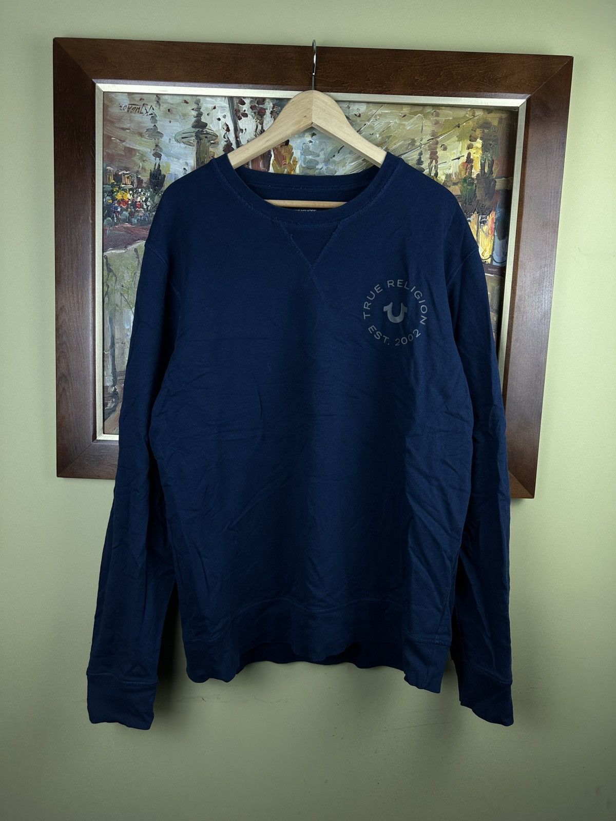 True Religion True Religion logo crewneck Size US XXL / EU 58 / 5 - 1 Thumbnail