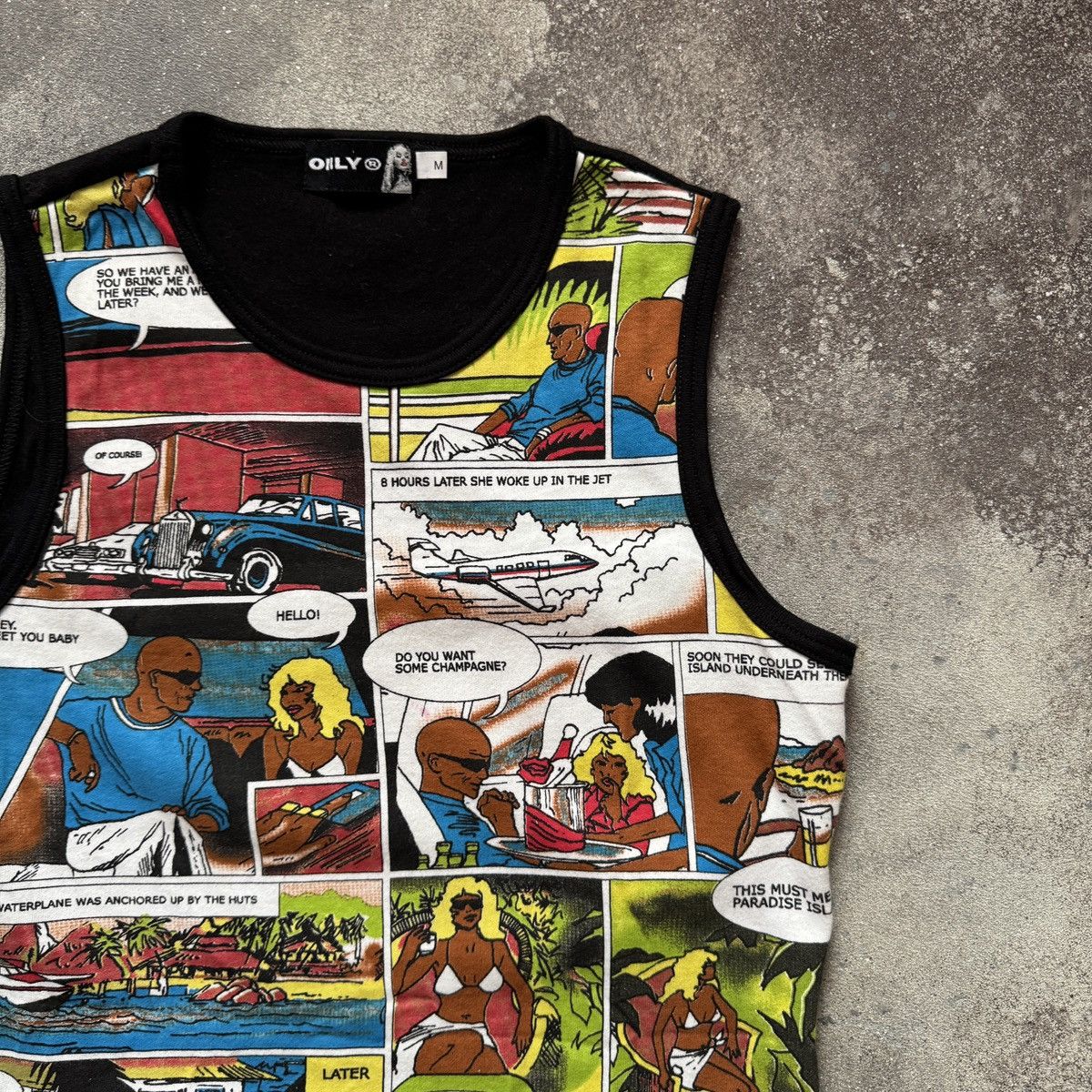 Hysteric Glamour 2000’s Aesthetic Vintage Y2K Glamour Comics Print Tank Top Size M / US 6-8 / IT 42-44 - 4 Thumbnail