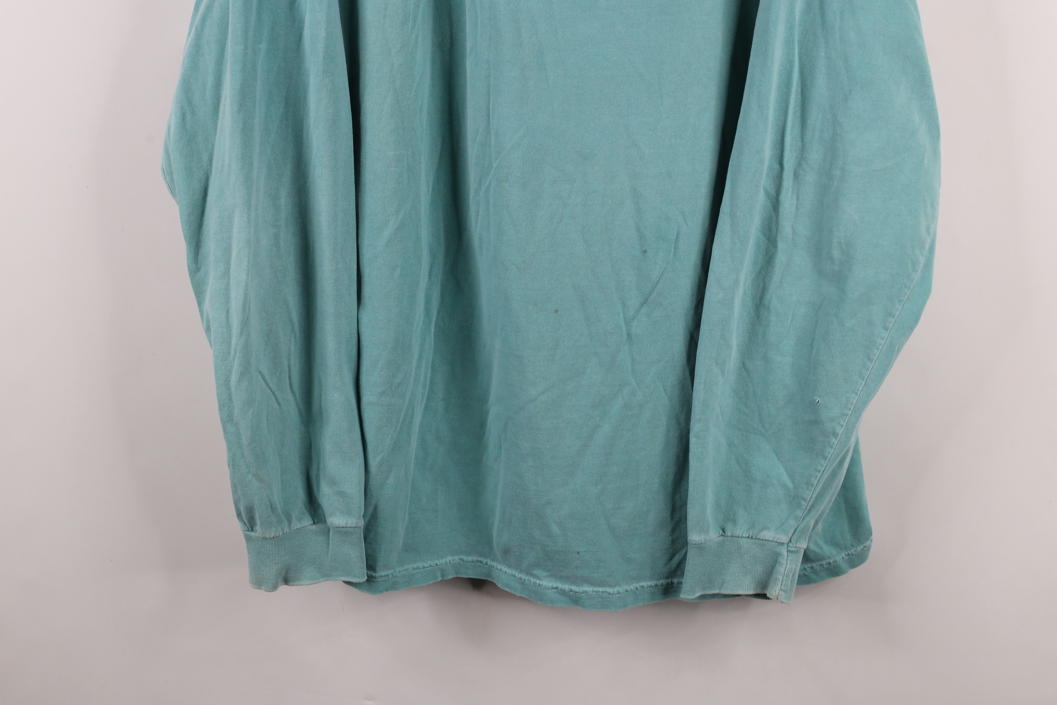 Vintage Vintage 90s Streetwear Stonewash Blank Long Sleeve T-Shirt Size US XL / EU 56 / 4 - 3 Thumbnail