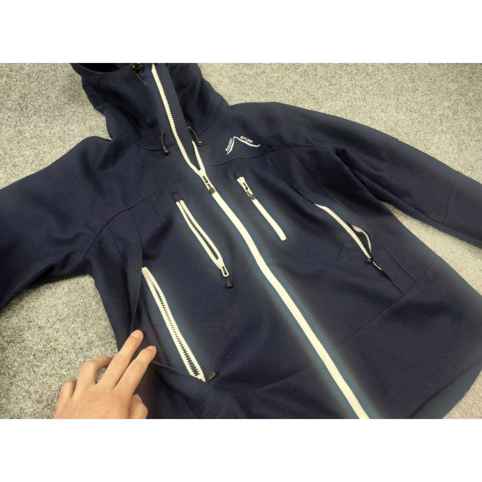 Vintage Roughstuff Original Loden Trekking Wool Hunting Outdoor Full Zip Jacket - Blue, Wool, Full Zip, Men, M, Regular Fit Size US M / EU 48-50 / 2 - 7 Thumbnail