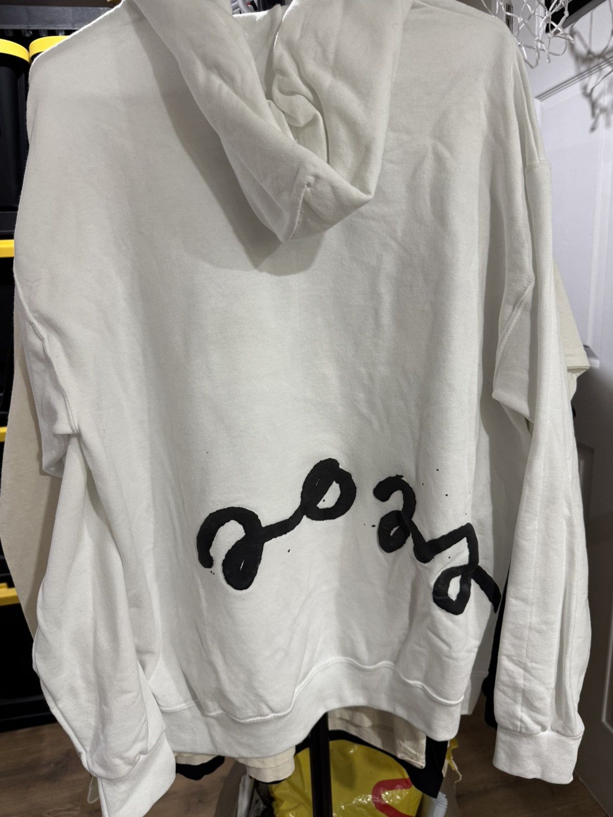 Asspizza Asspizza Puff Print Face Hoodie White 2022 Size US L / EU 52-54 / 3 - 2 Thumbnail