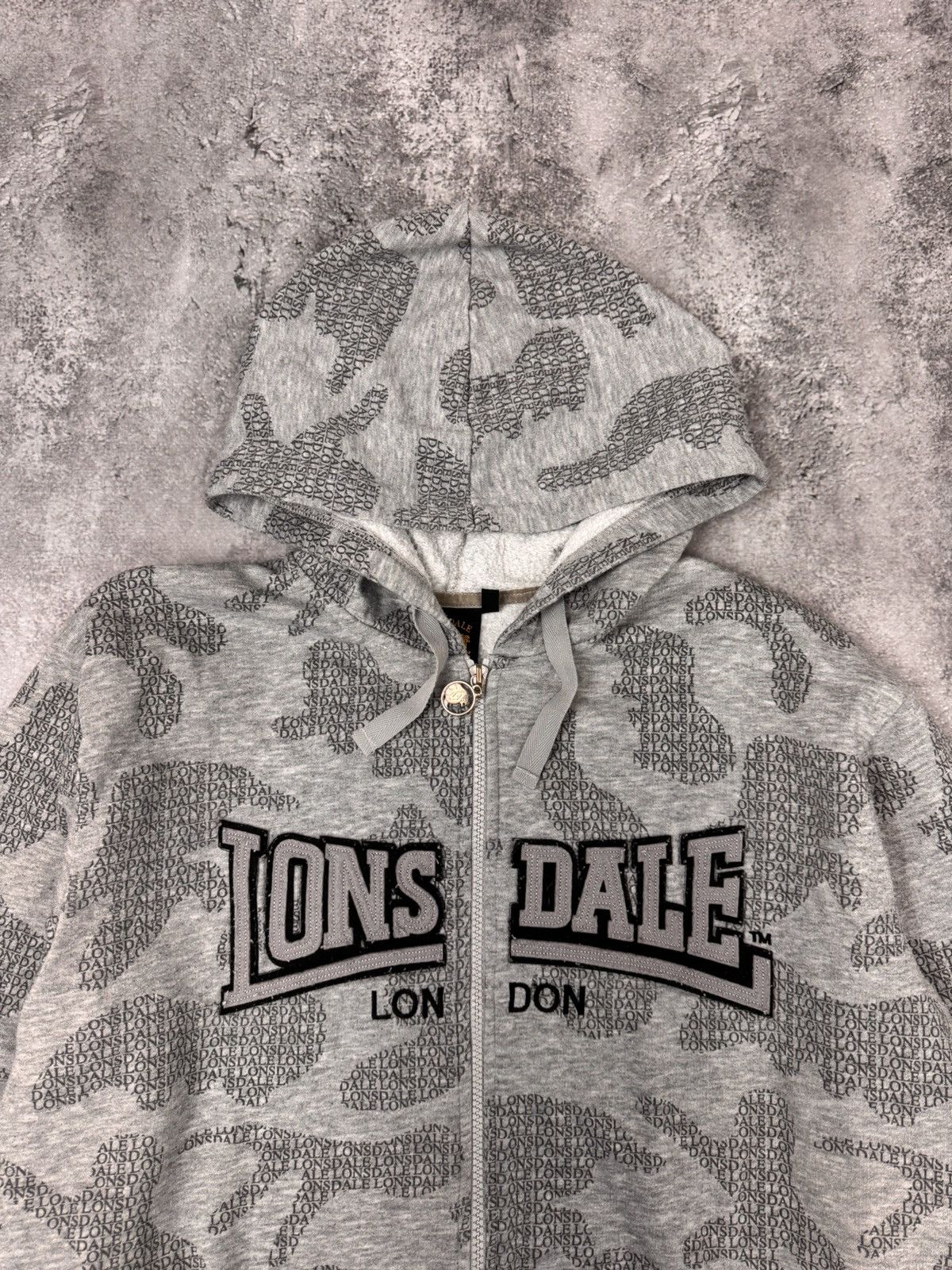 Lonsdale Lonsdale Men Zip Hoodie Grey Size S Size US S / EU 44-46 / 1 - 3 Thumbnail