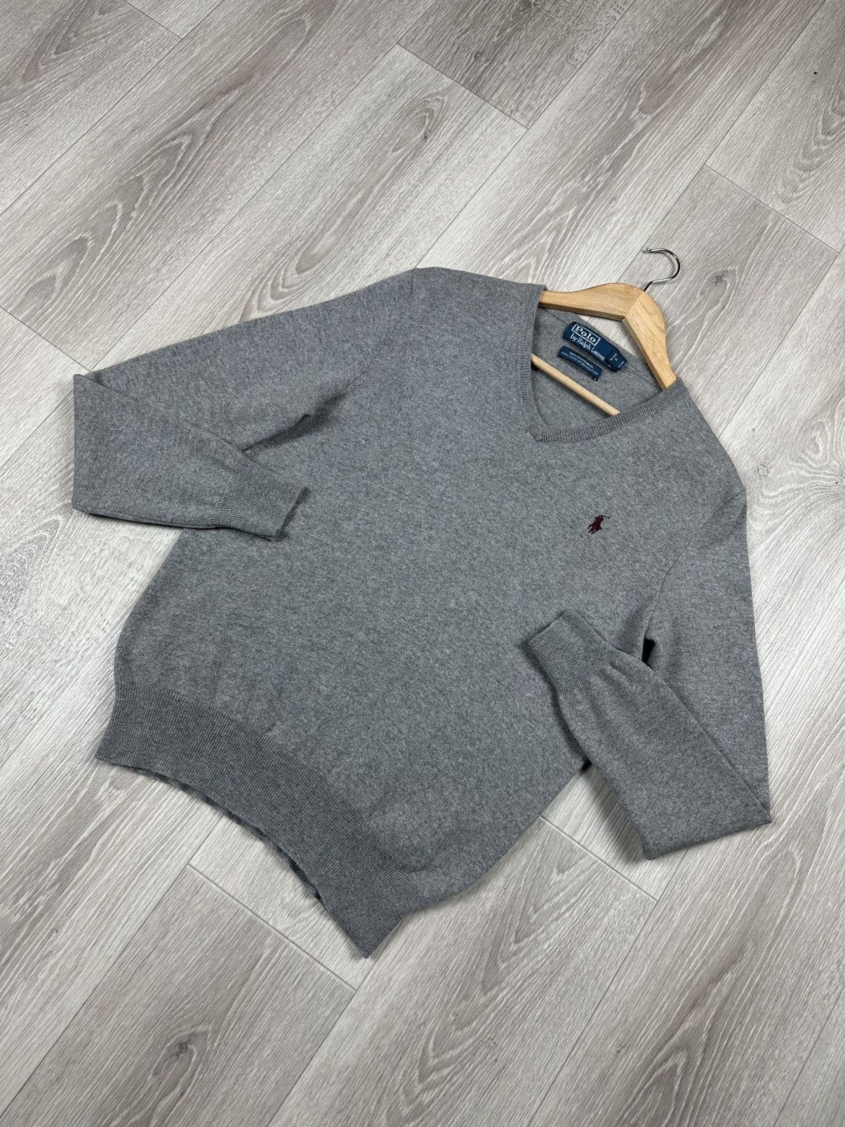 Polo Ralph Lauren Vintage POLO RALPH LAUREN Merino Wool Sweater V-Neck Size US M / EU 48-50 / 2 - 3 Thumbnail