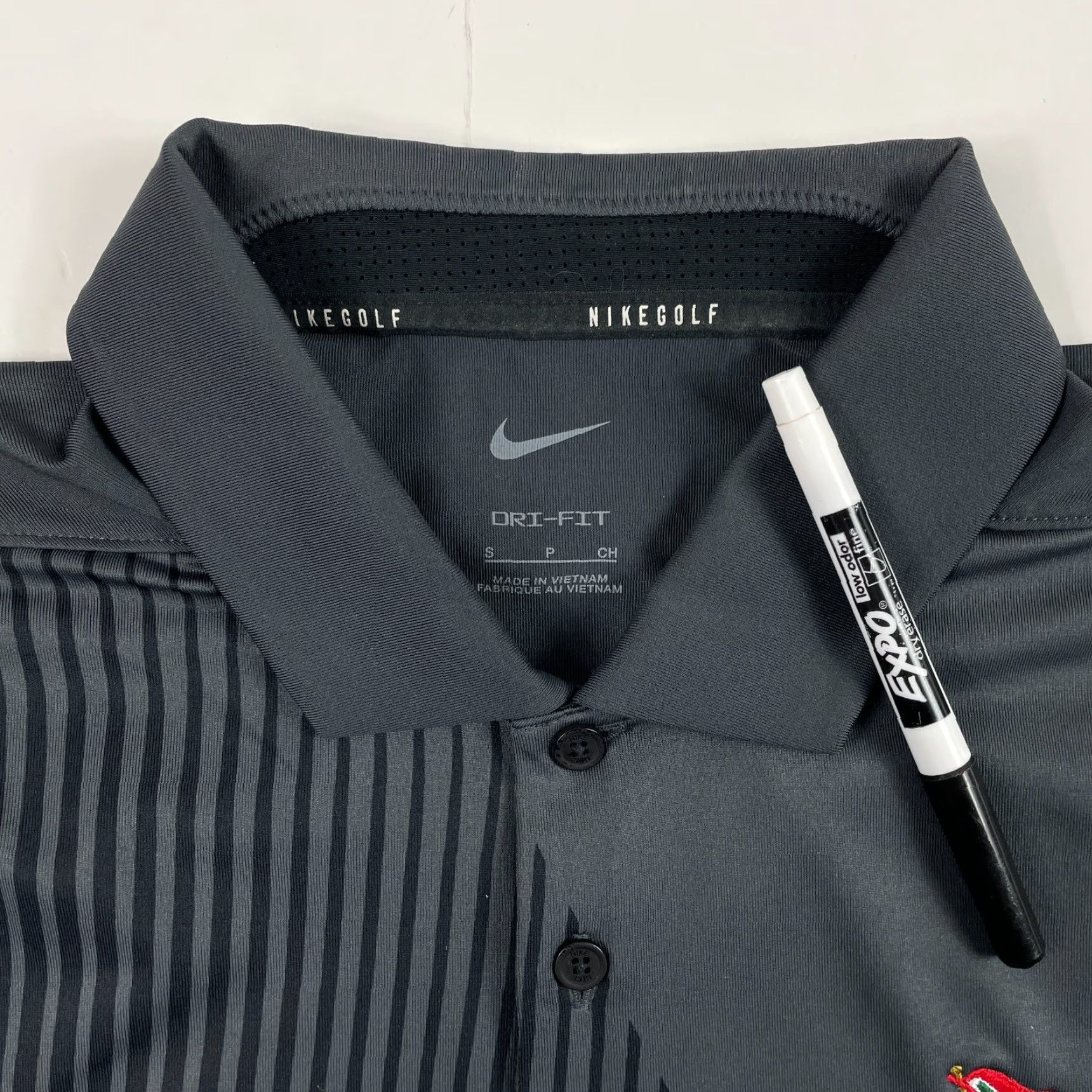 Nike Nike Polo Shirt Mens Small Gray Dri-Fit US Open Golf Short Sleeve Golfing Shirt Size US S / EU 44-46 / 1 - 7 Thumbnail