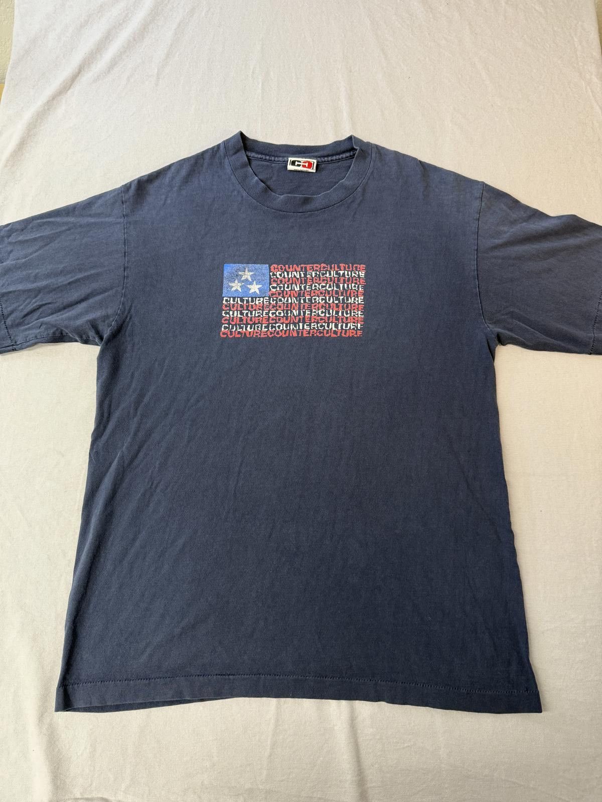 Designer VTG Counter Culture T-shirt American Flag Skate Tee L Size US L / EU 52-54 / 3 - 1 Thumbnail