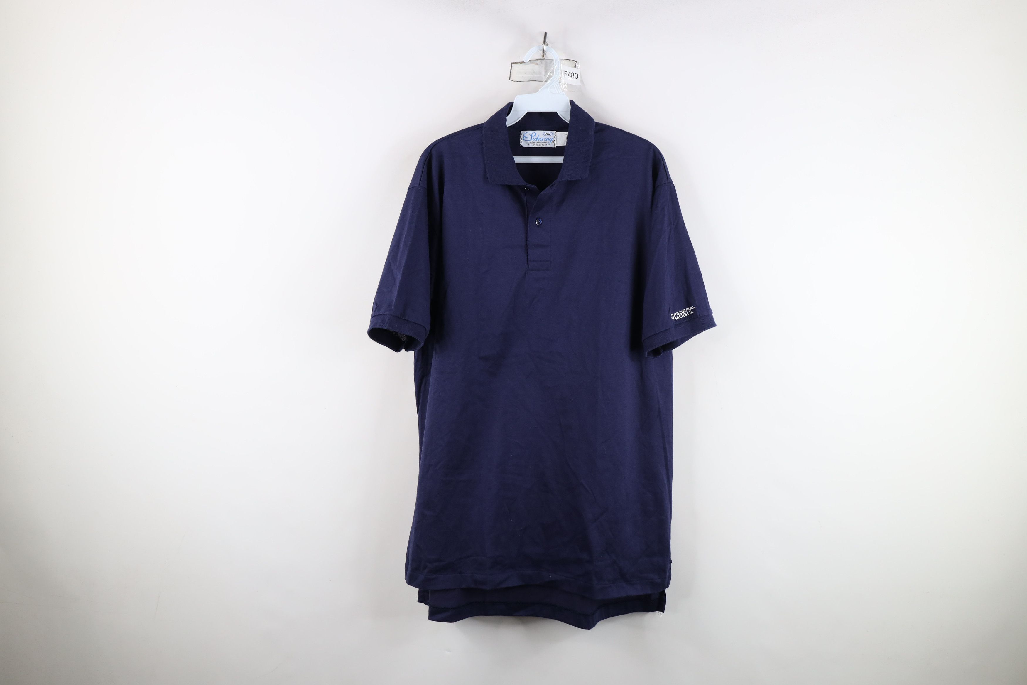 Vintage Vintage 70s Streetwear Collared Golf Polo Shirt Blue USA Size US L / EU 52-54 / 3 - 1 Thumbnail