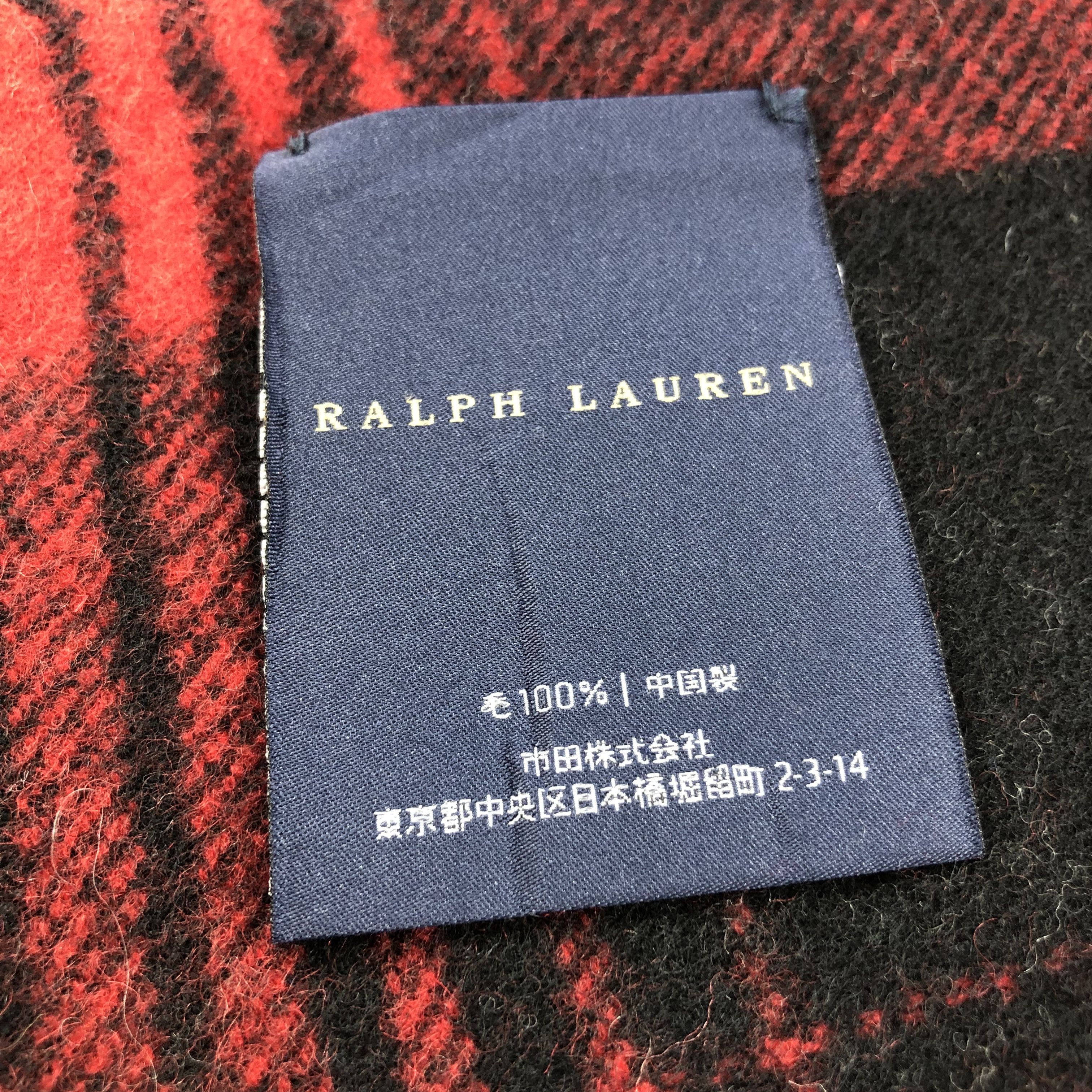Ralph Lauren Ralph Lauren Tartan Scarf Muffler Wool V988 Size ONE SIZE - 5 Thumbnail