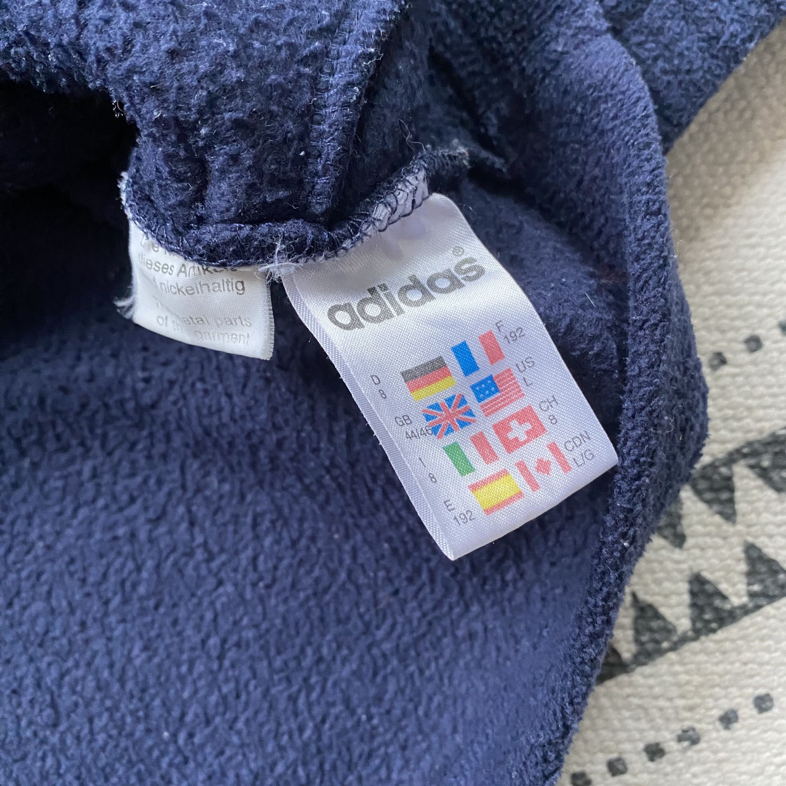 Adidas Vintage 90s Adidas zip fleece Sweater jacket outdoor Size US XL / EU 56 / 4 - 8 Thumbnail