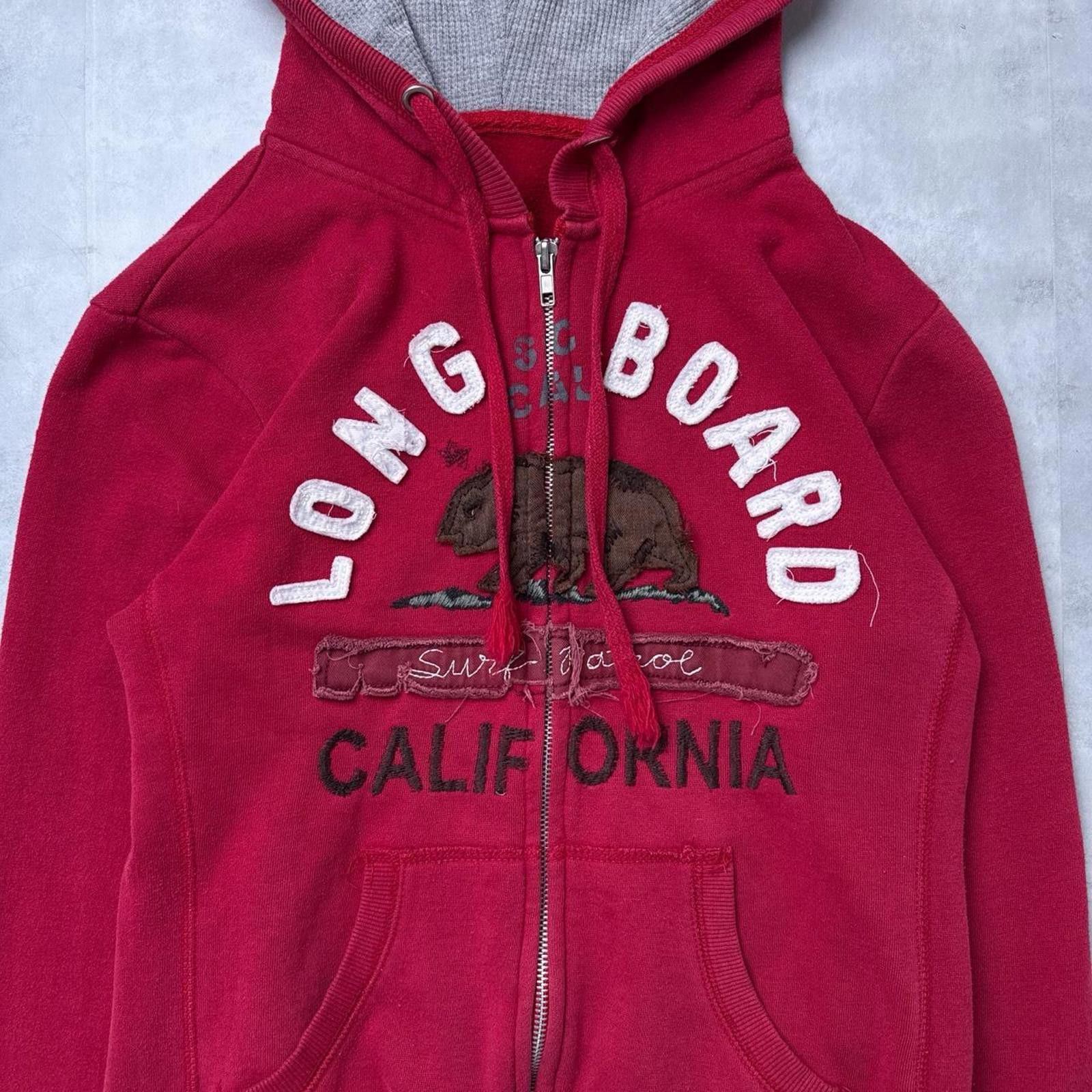 Other Y2K Longboard California 00s Red Zip Up Jacket Size S / US 4 / IT 40 - 3 Thumbnail