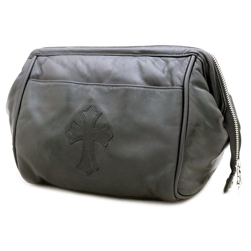 image of Chrome Hearts Plus Toiletry Bag in Black, Men's