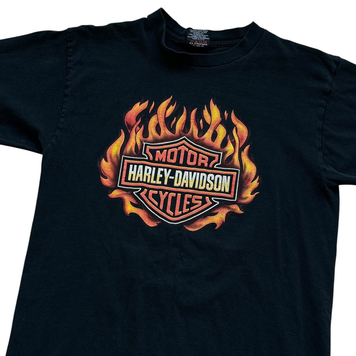 Harley Davidson vintage harley davidson flame shield tee Size US L / EU 52-54 / 3 - 3 Thumbnail