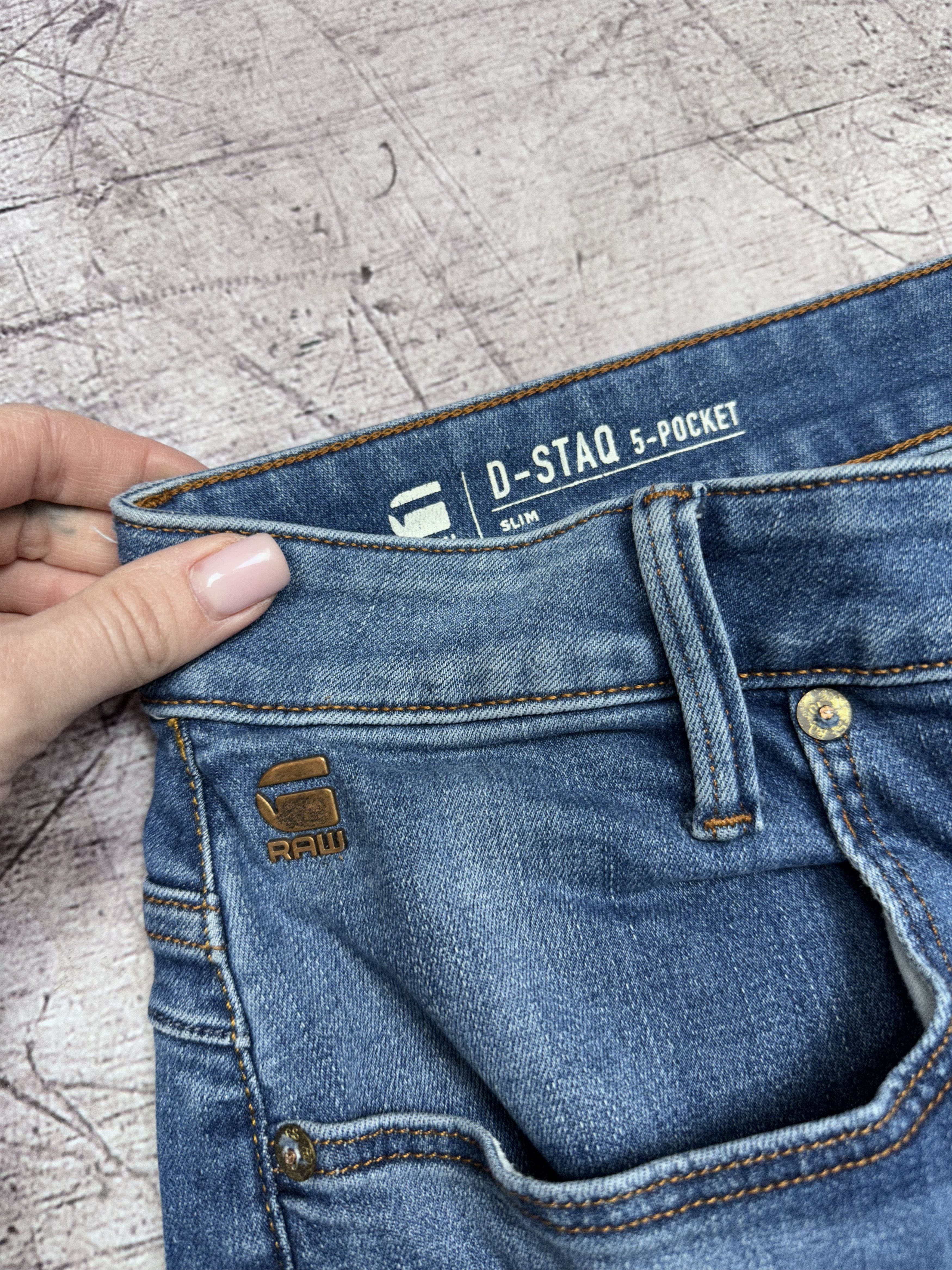 G-Star G Star Raw D-Staq 5 Pockets Mens Denim Pants Jeans Size US 38 / EU 54 - 3 Thumbnail