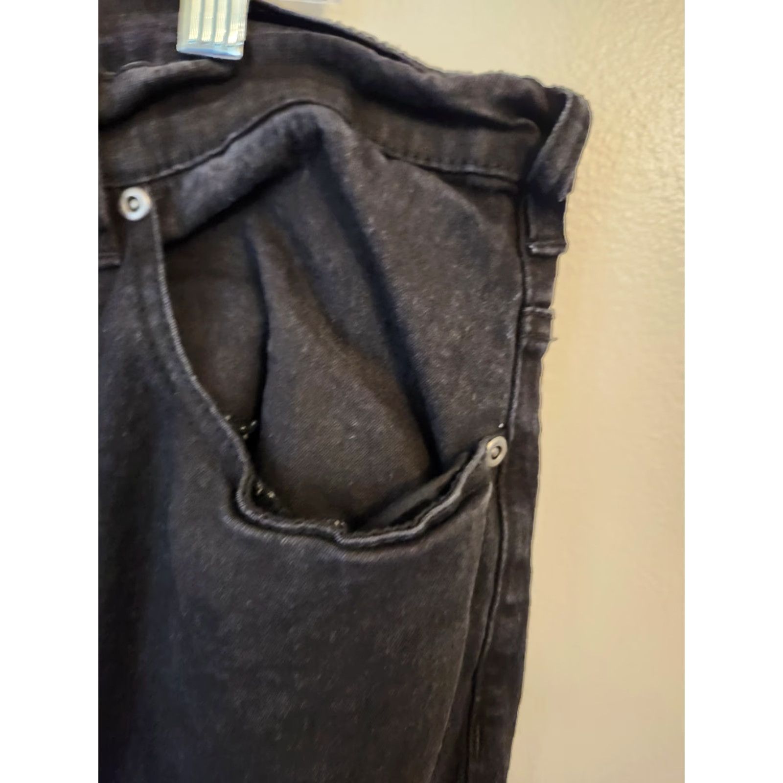 Denime VINTAGE DG2 Diane Gilman Black Studded Bootcut Denim Jeans 22W Petite Womens Bootscut Jeans Black Studded 22W Petite DG2 Size 40" / US 18 - 4 Thumbnail