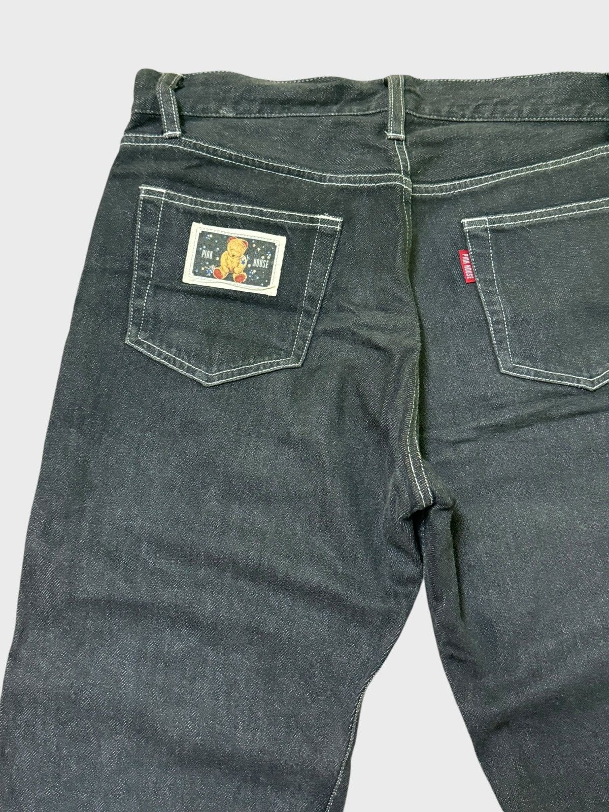 Japanese Brand × Pink House VTG Pink House Embroidered Bear Denim Jeans Size US 29 - 12 Thumbnail