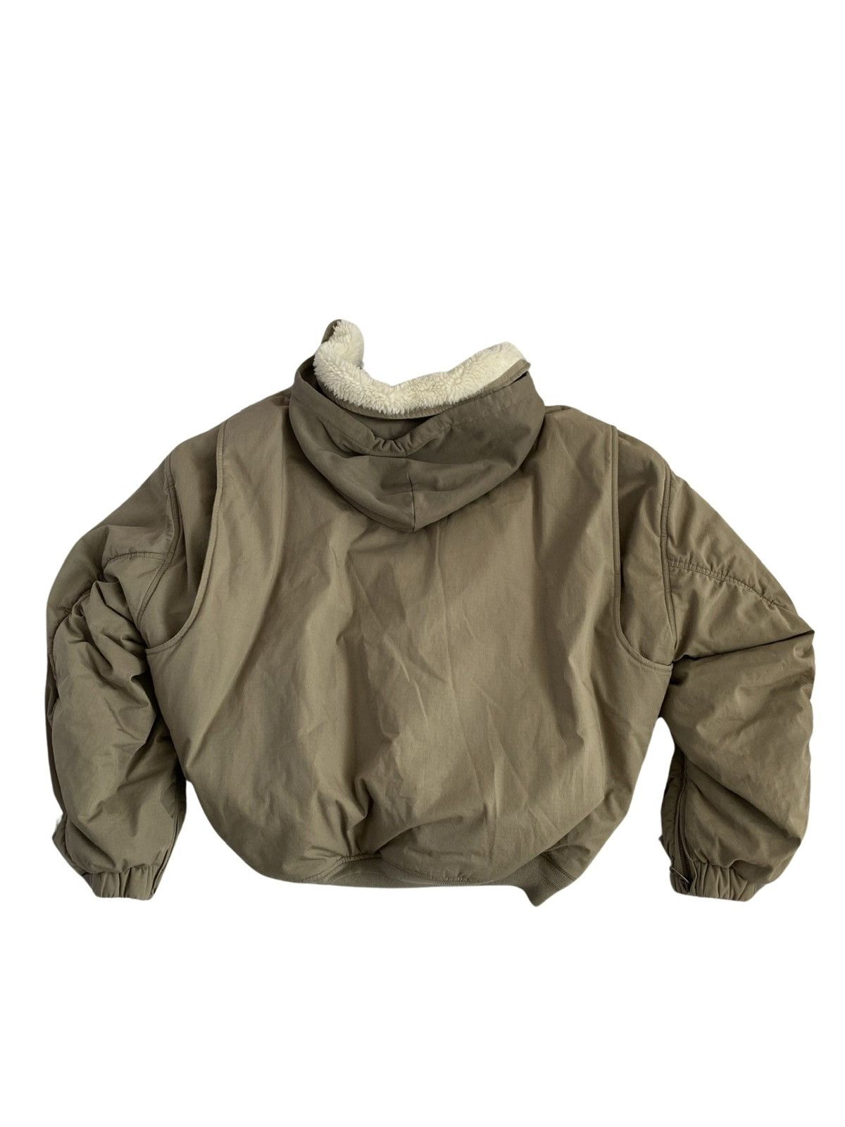 Balenciaga Balenciaga SS22 Unity Bomber beeige, oversized, fur collar Size US XL / EU 56 / 4 - 4 Thumbnail