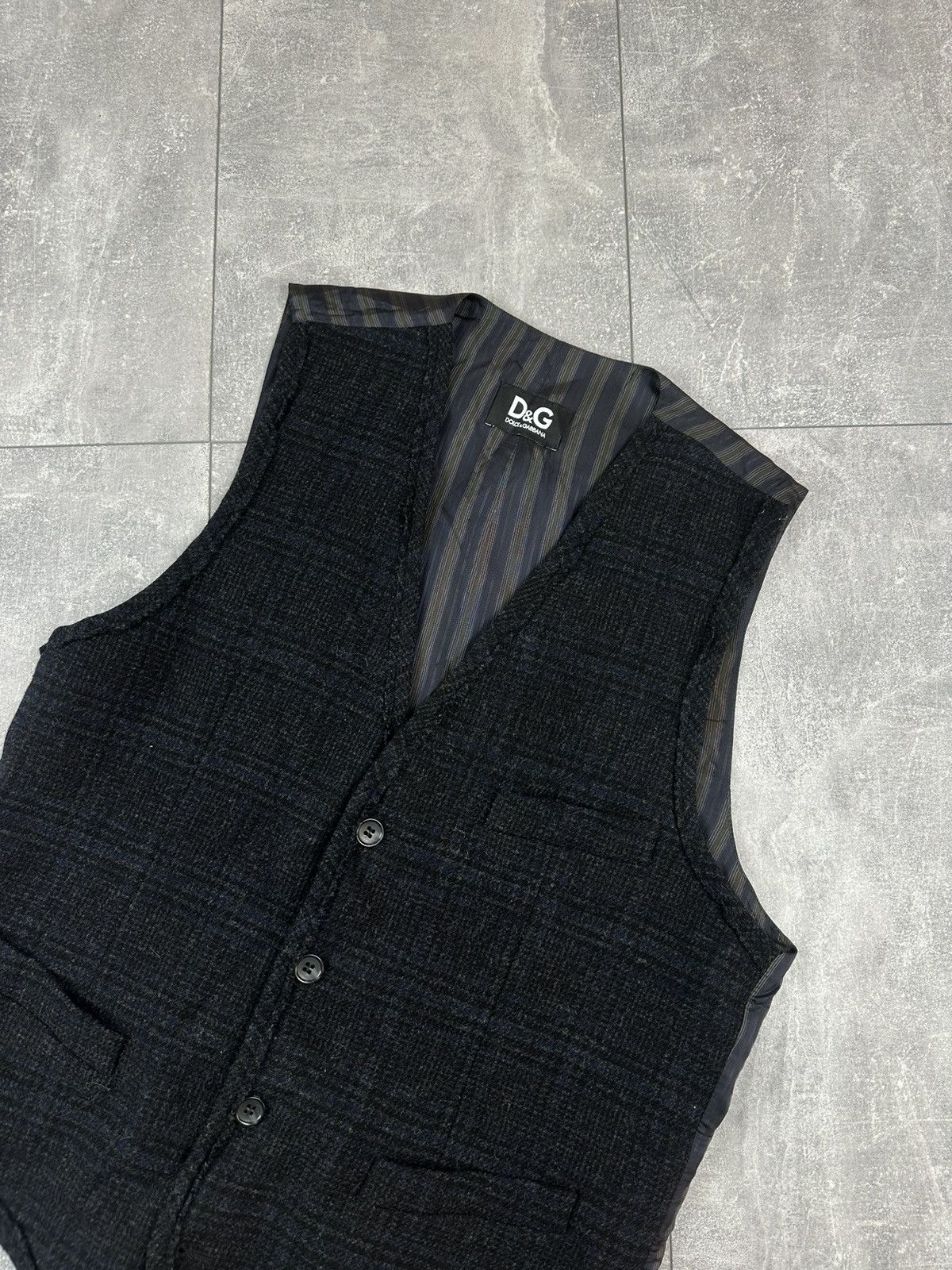 Dolce & Gabbana Dolce & Gabbana Luxury Retro Wool Vest Size US L / EU 52-54 / 3 - 2 Thumbnail