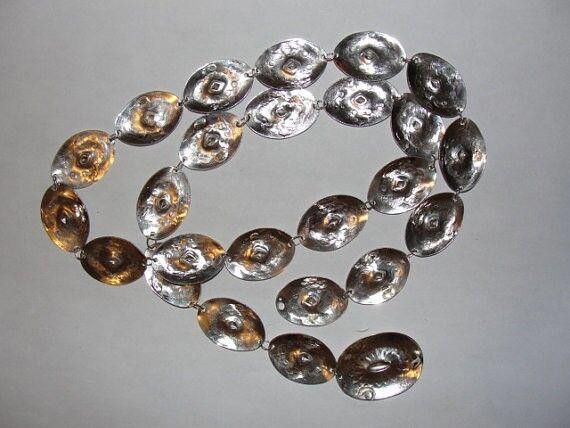 Designer Sterling Silver Concho Southwestern Pendant Necklace Size ONE SIZE - 4 Thumbnail