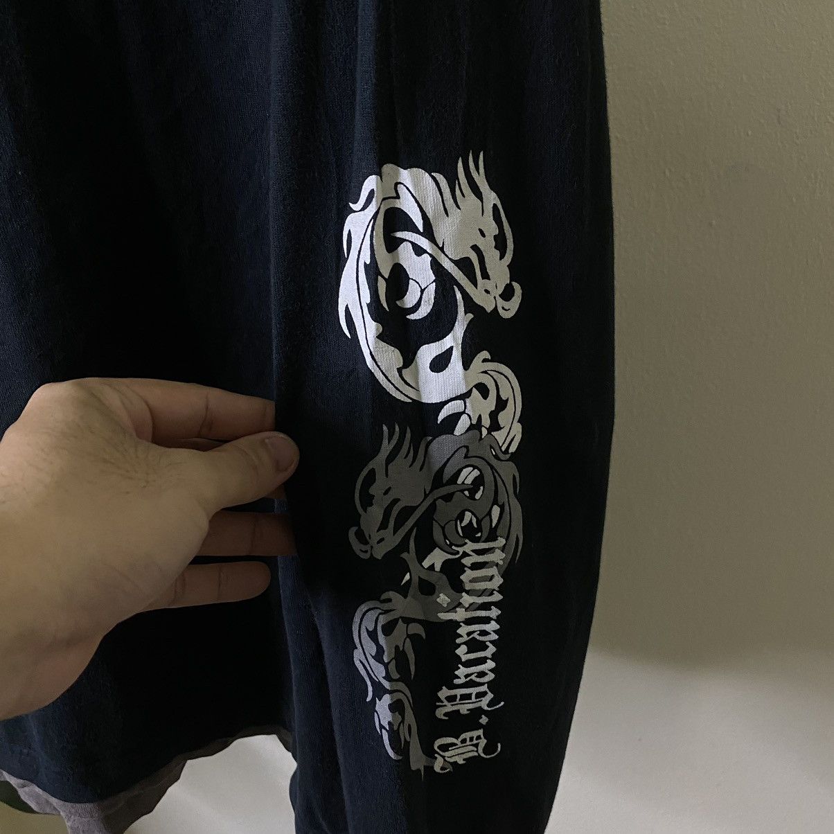 If Six Was Nine BlueVacation Seditionaries Poem Dragon Cyber Gothic Punk LS Size US XL / EU 56 / 4 - 3 Thumbnail