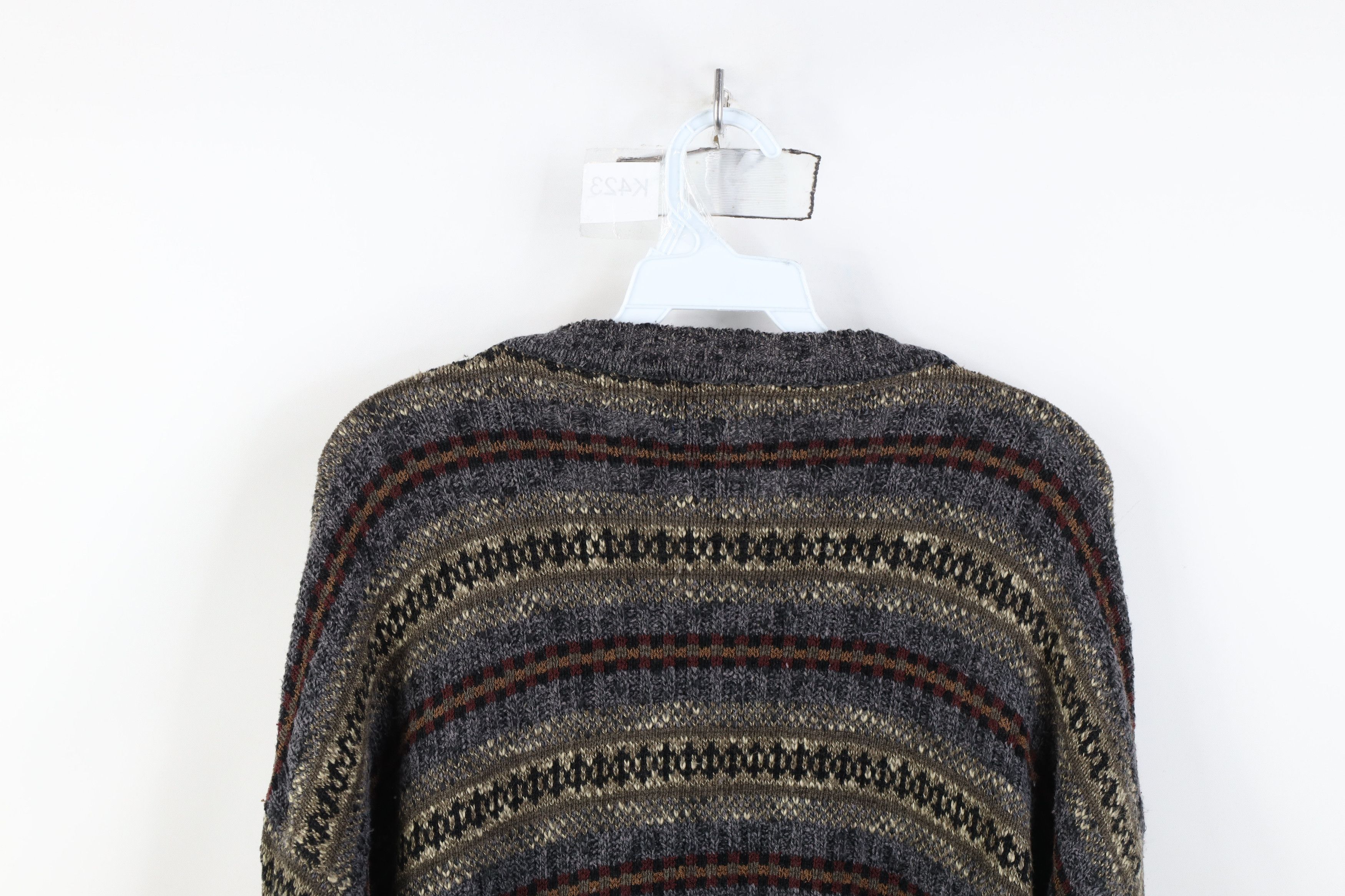 Vintage Vintage 90s Coogi Style Rainbow Fair Isle Knit Sweater Size US XL / EU 56 / 4 - 10 Thumbnail