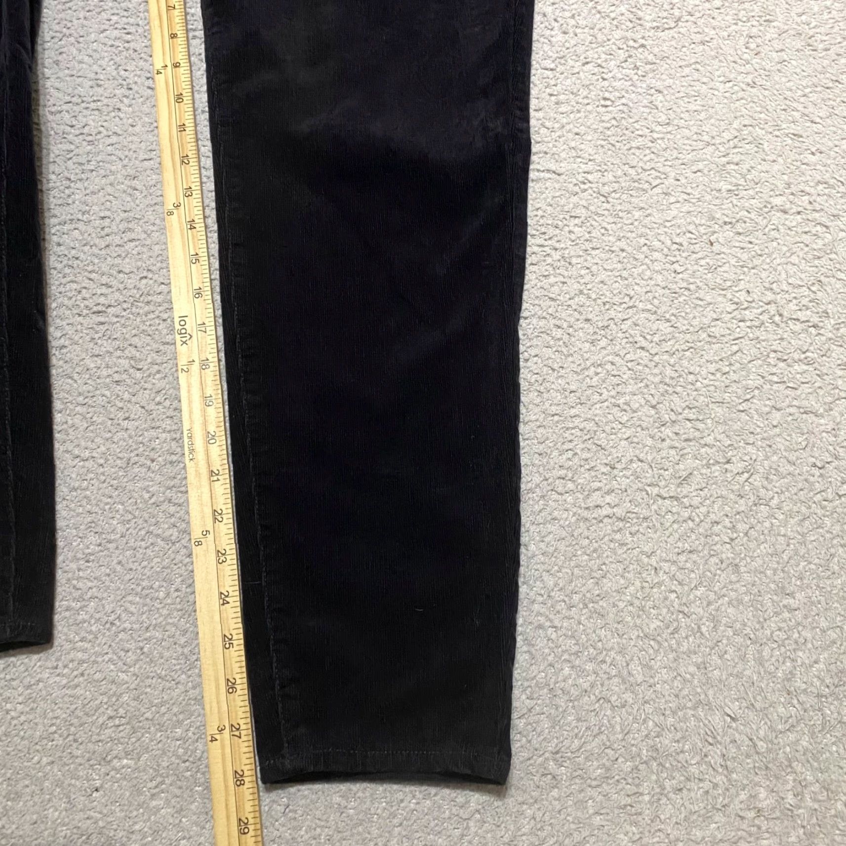 Talbots Talbots Womens Pants Black Corduroy Jegging High Rise Skinny 14 Size 24" / US 00 / IT 34 - 3 Thumbnail