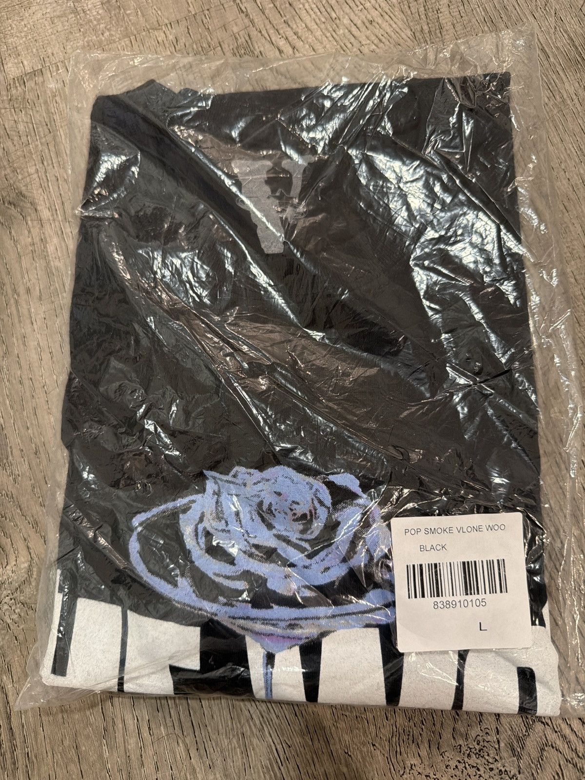 Rap Tees Pop Smoke Vlone The Woo T Shirt (Sealed) Black Large Size US L / EU 52-54 / 3 - 4 Thumbnail