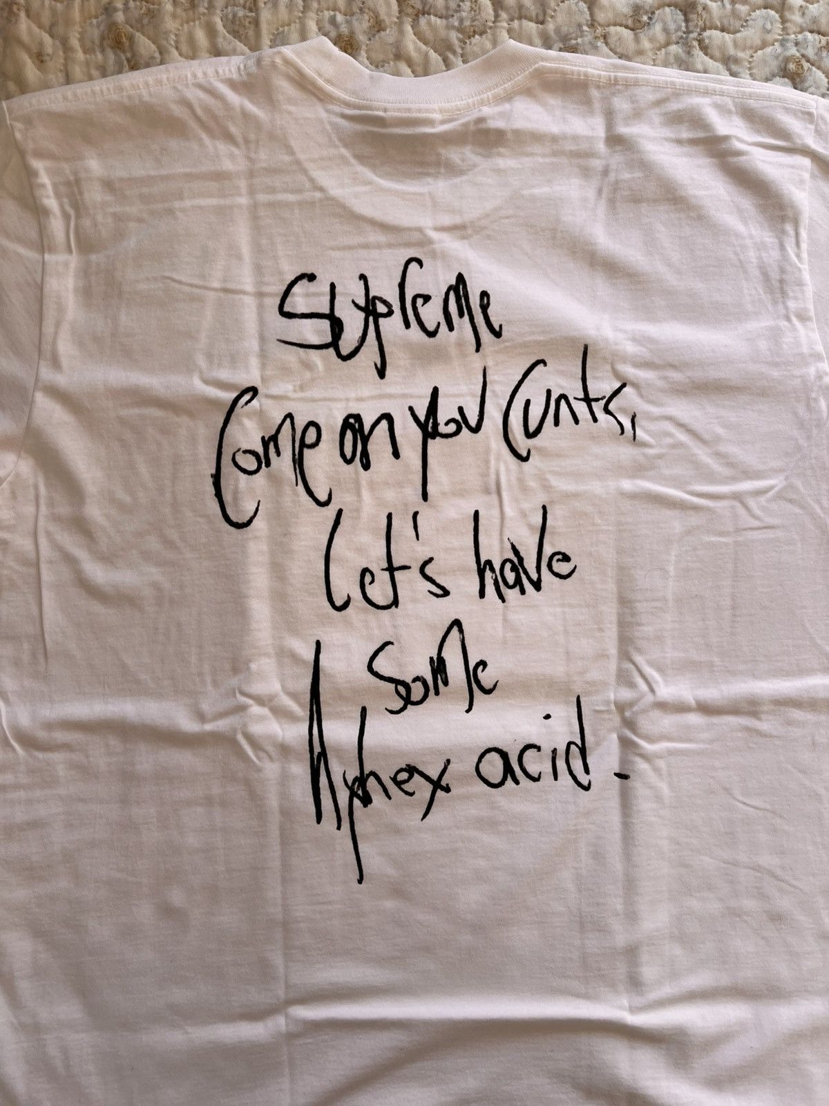 Supreme XL Supreme x Aphex Twin Windowlicker tee Tshirt white logo Size US XL / EU 56 / 4 - 11 Thumbnail