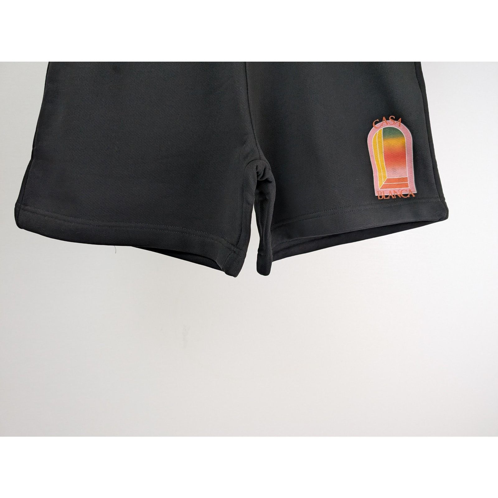 Casablanca o1rshd1 Gradient Arch Logo Sweatshort in Black Size US 30 / EU 46 - 4 Thumbnail