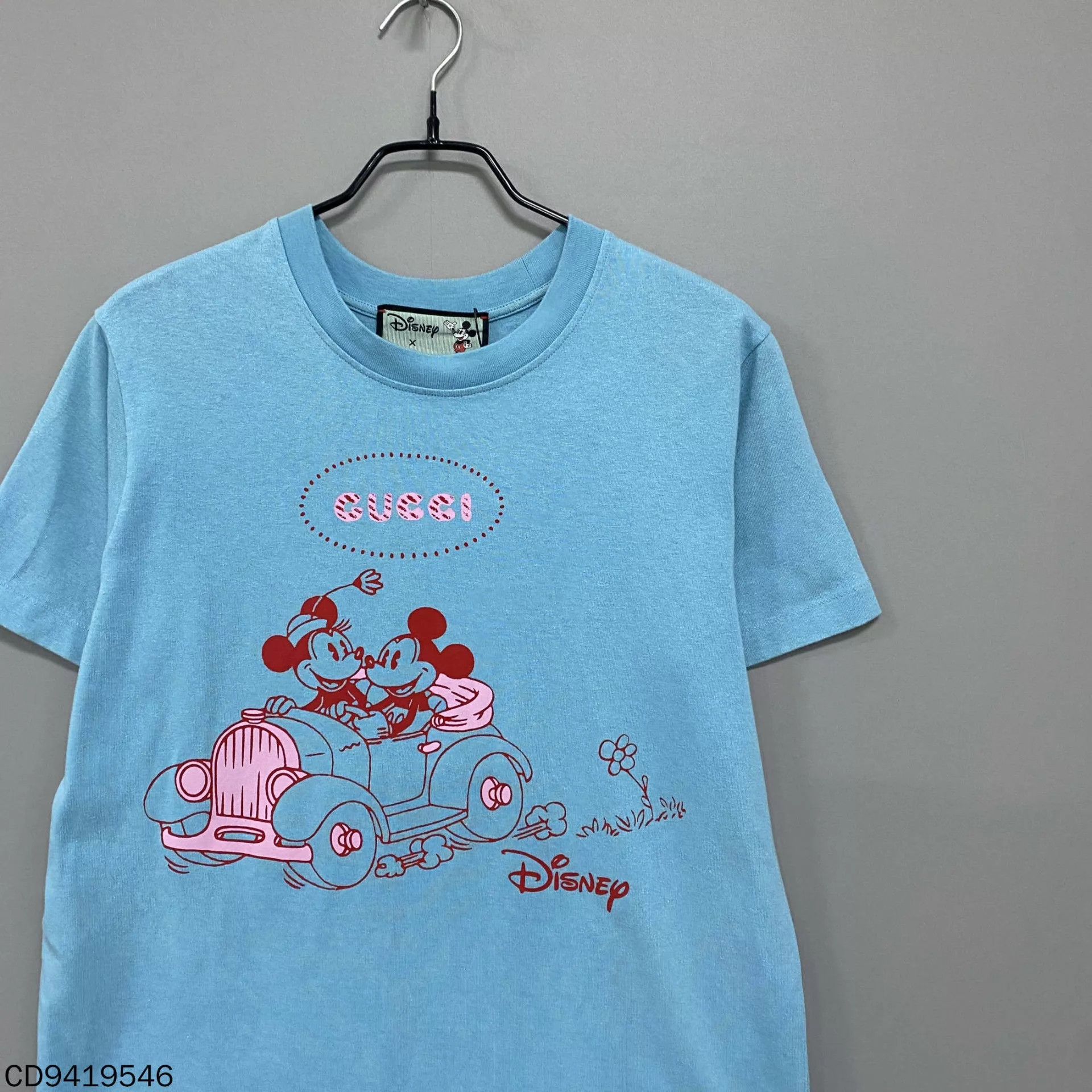 Gucci GUCCI Mickey Logo Light Blue Short Sleeve S Size US S / EU 44-46 / 1 - 2 Thumbnail