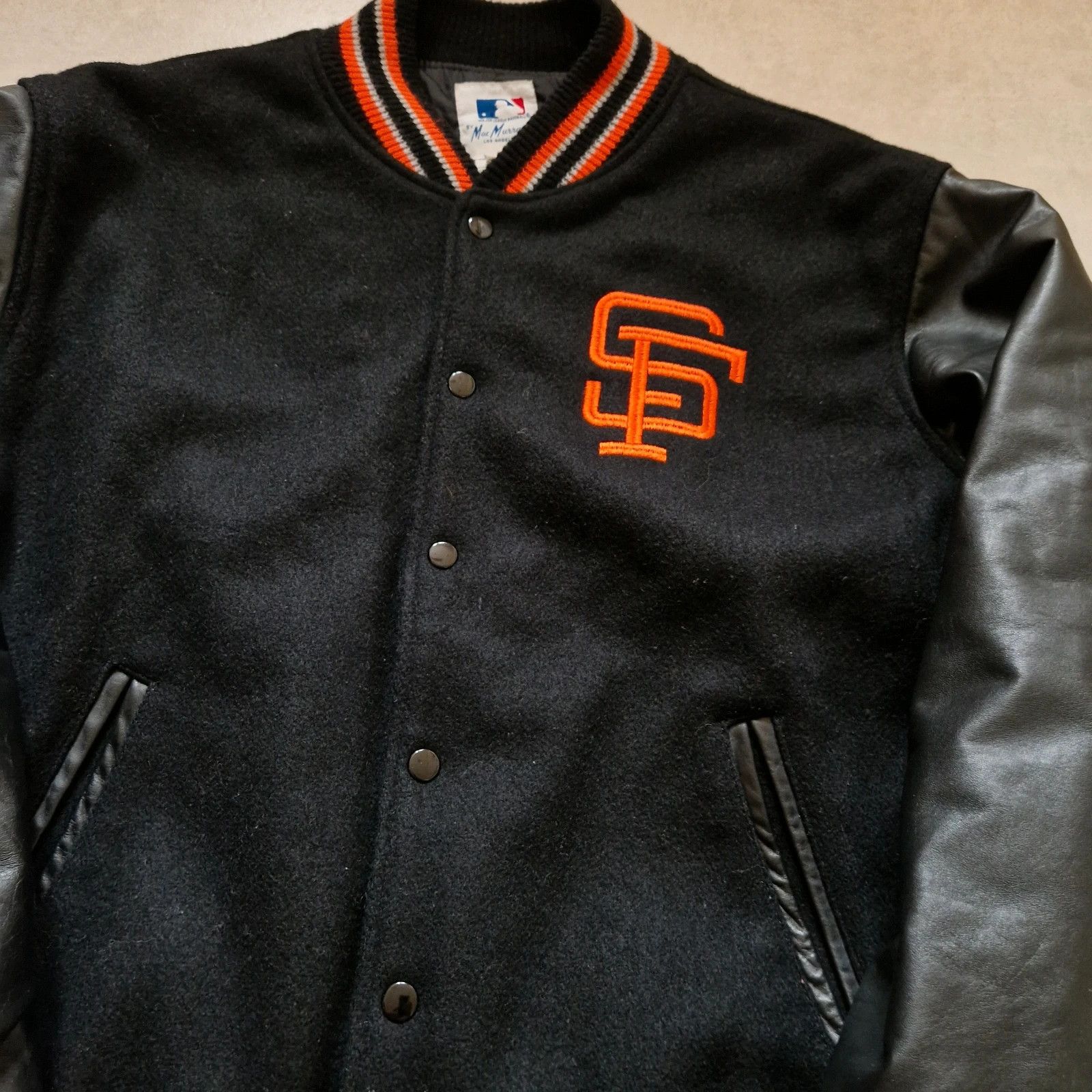 MLB san francisco giants mlb varsity leather jacket college Size US M / EU 48-50 / 2 - 4 Thumbnail