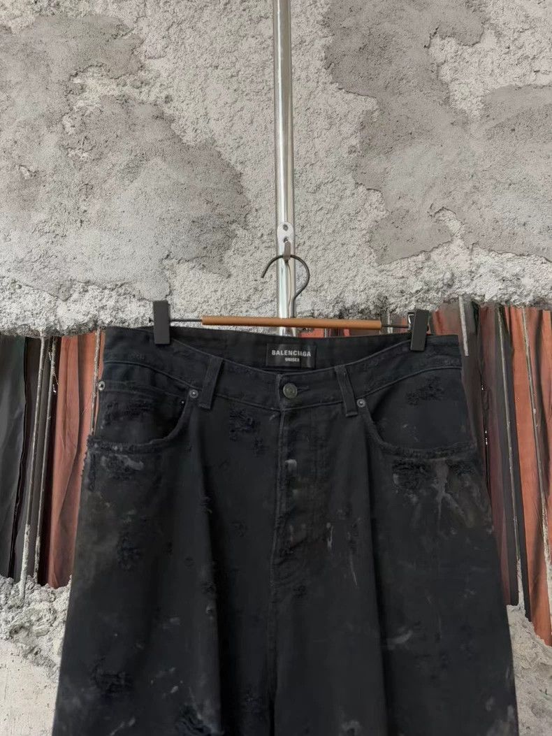 Balenciaga Balenciaga size xs Erosion tear damage jeans 2503-Nextarro Size US 28 / EU 44 - 3 Thumbnail