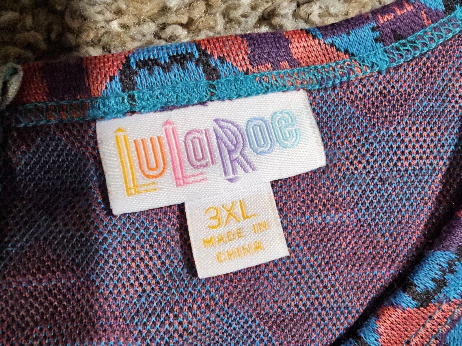 Designer LuLaRoe Size 3XL Multi Colored Patterned Dress Size 3XL / US 20-22 - 3 Thumbnail