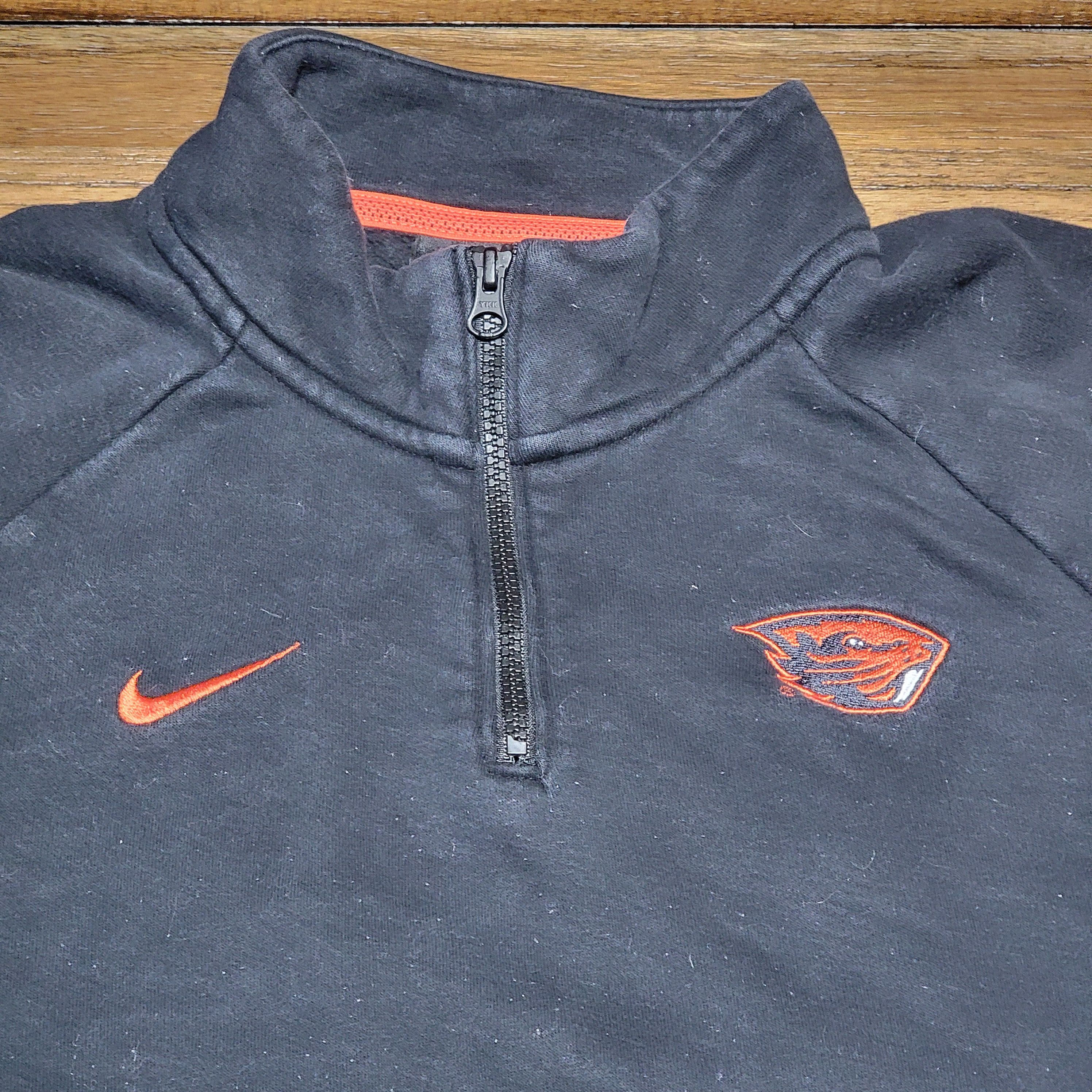 Nike Nike Oregon State LS Quarter Zip Unisex Pullover - Large Size US L / EU 52-54 / 3 - 2 Thumbnail