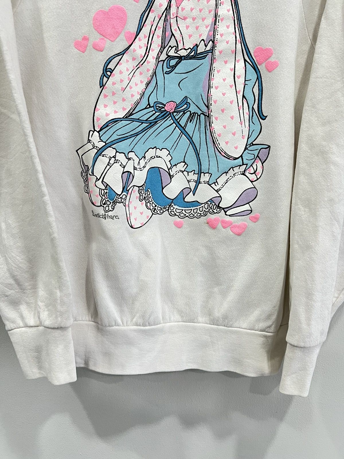Vintage Vintage 90s Bunny Stuffed Animal Sweater hearts Size US M / EU 48-50 / 2 - 5 Thumbnail